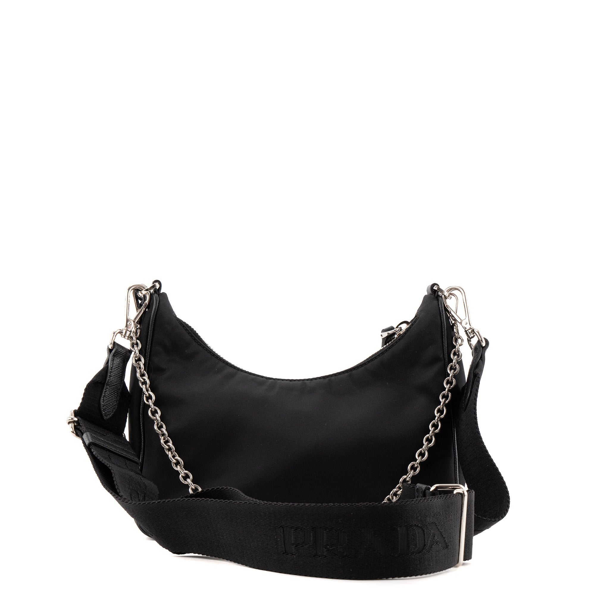 PRADA - Sac à bandoulière Re-Edition 2005 Prada en Re-Nylon et cuir Saffiano noir