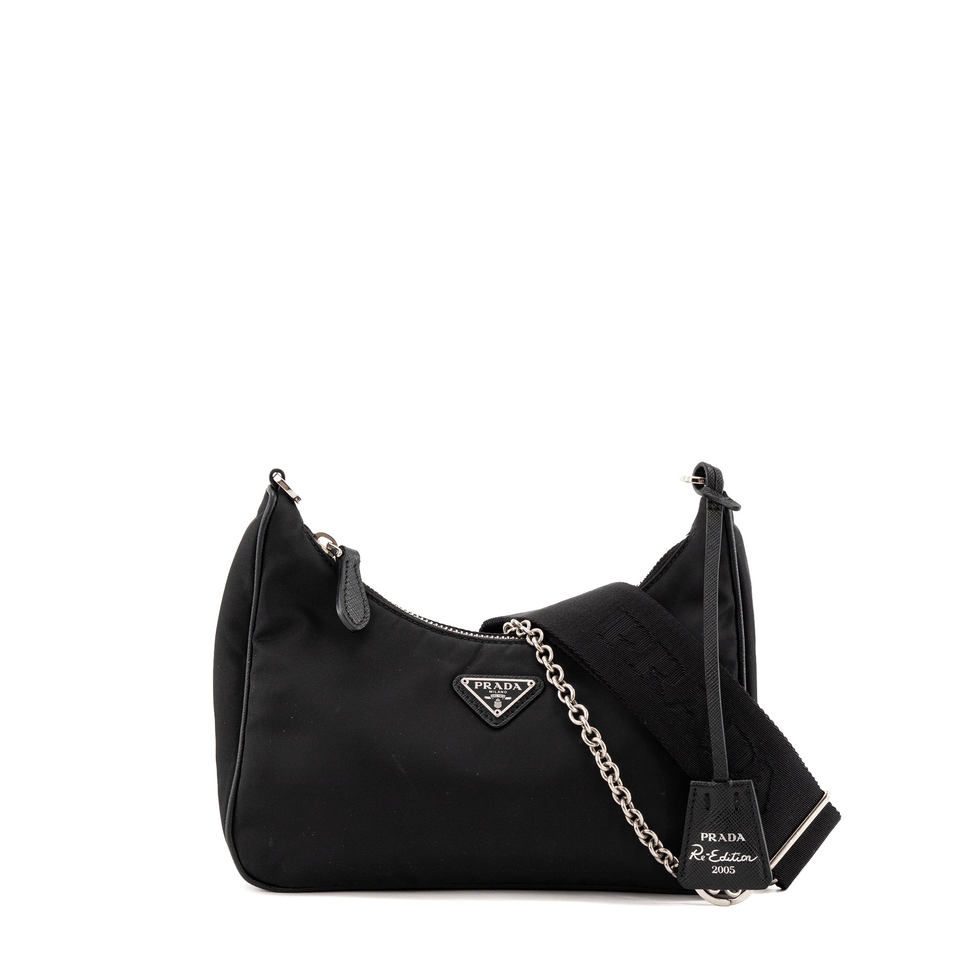 PRADA - Sac à bandoulière Re-Edition 2005 Prada en Re-Nylon et cuir Saffiano noir