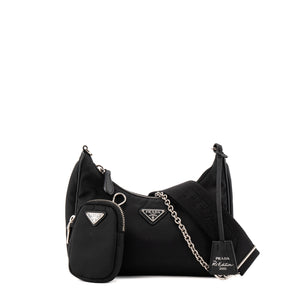 PRADA - Sac à bandoulière Re-Edition 2005 Prada en Re-Nylon et cuir Saffiano noir