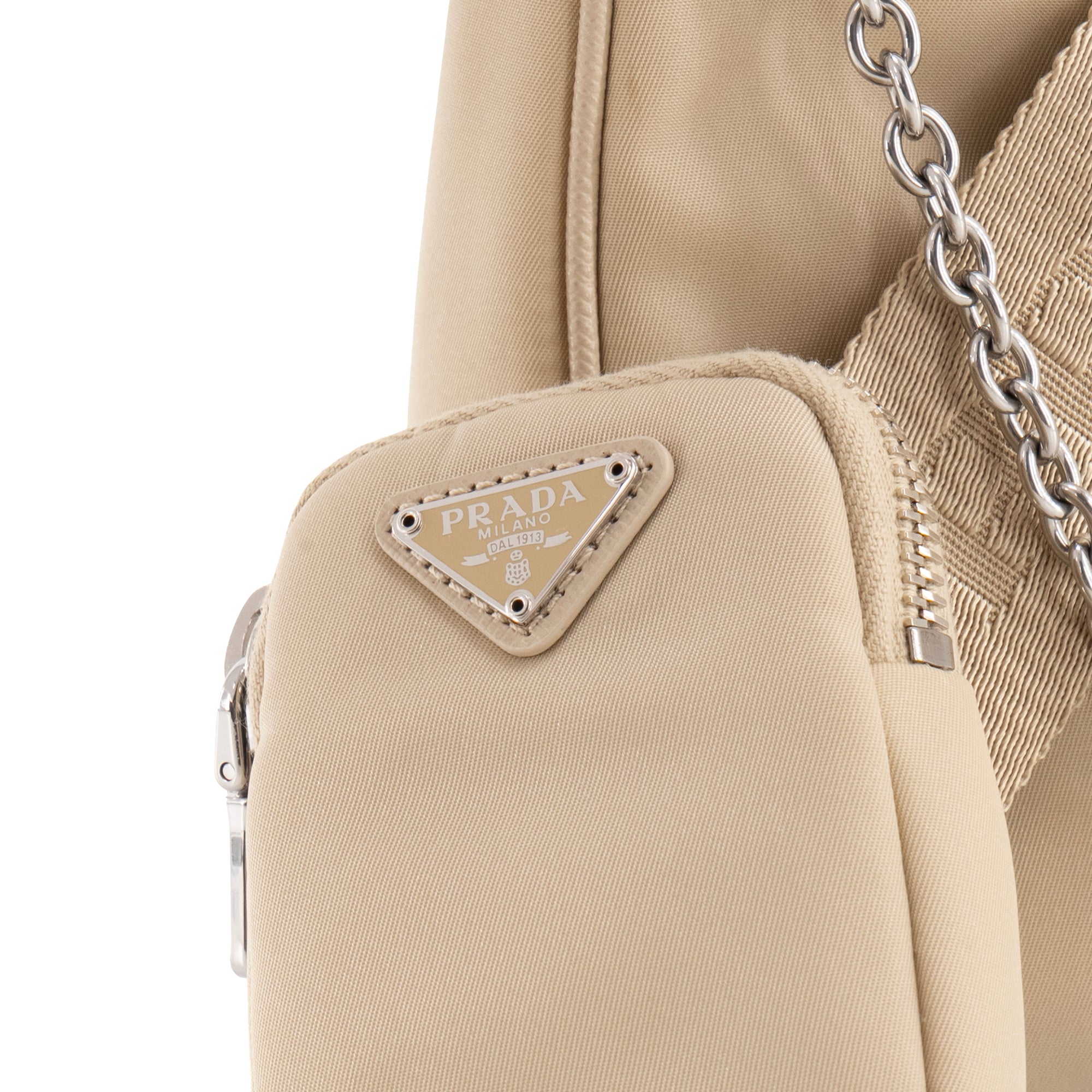 PRADA - Sac à bandoulière Re-Edition 2005 Prada en re-nylon beige