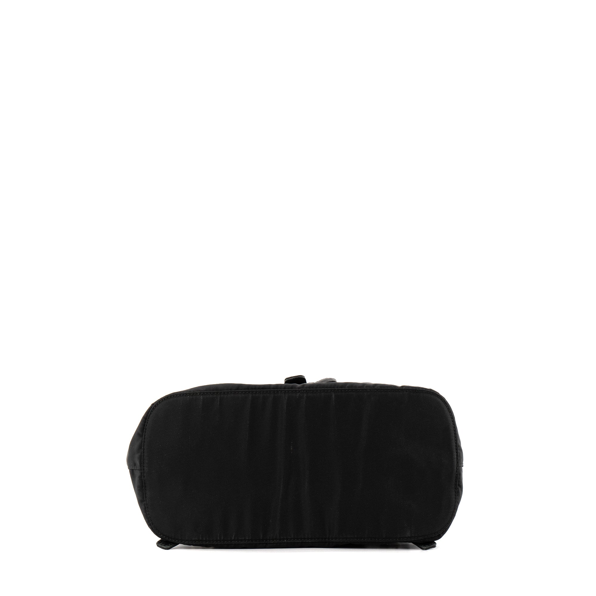 PRADA - Sac à dos En Re-Nylon PM Prada en nylon et cuir lisse noir