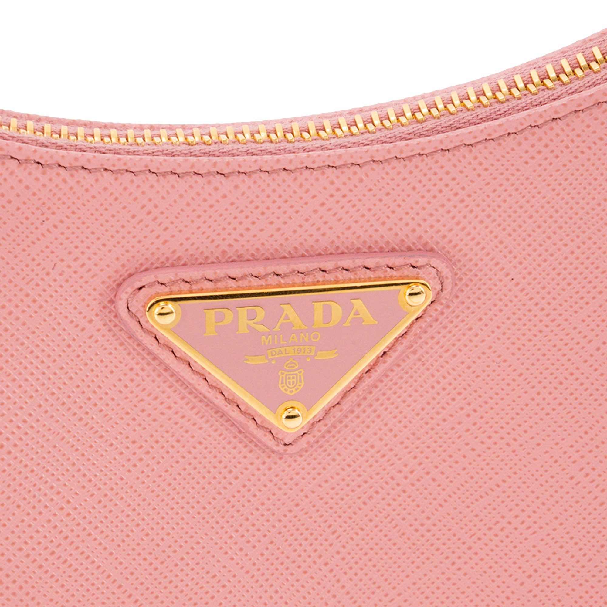 PRADA - Sac à épaule Re-Edition 2005 Mini Prada en cuir saffiano rose