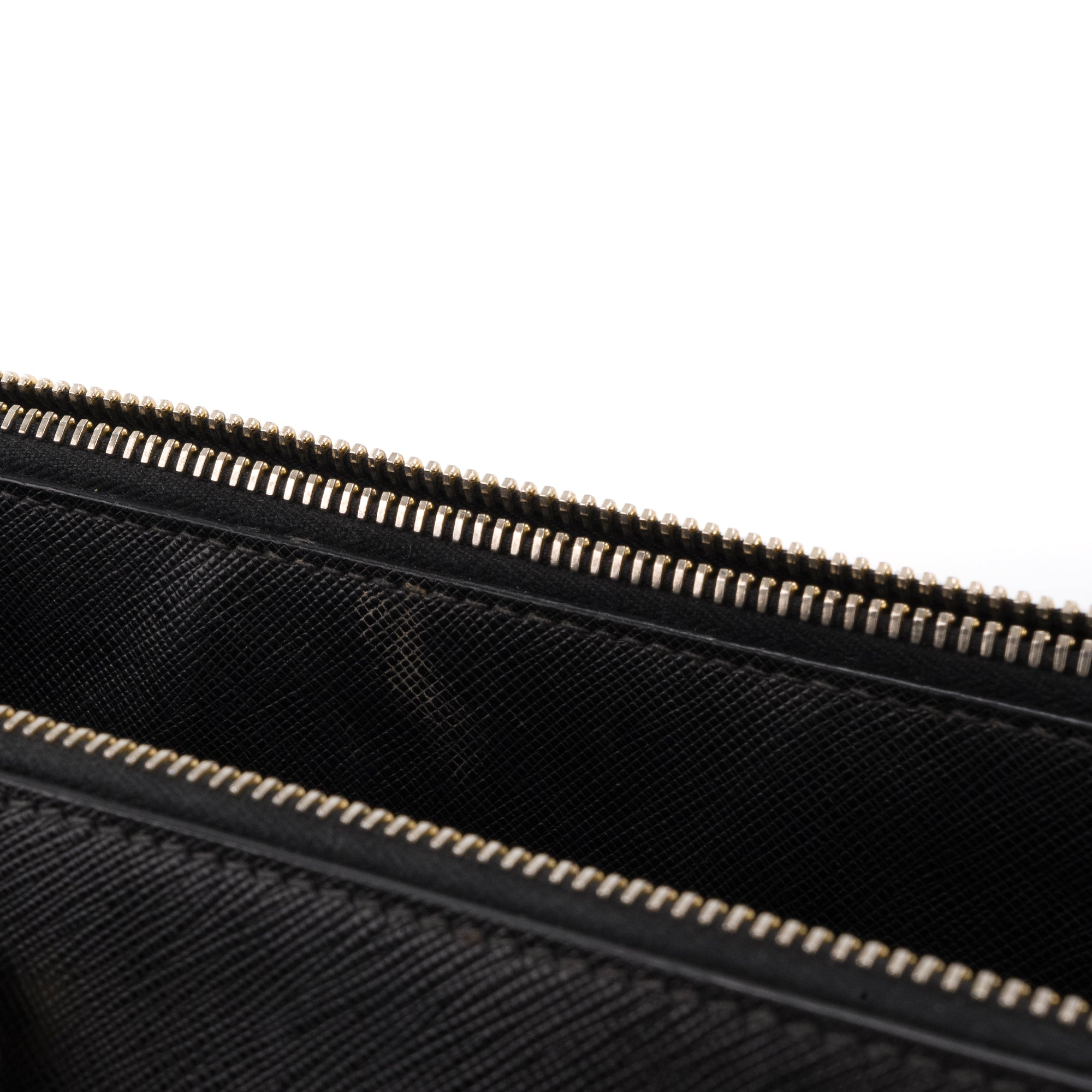 PRADA - Sac à main Galleria Prada en cuir grainé noir