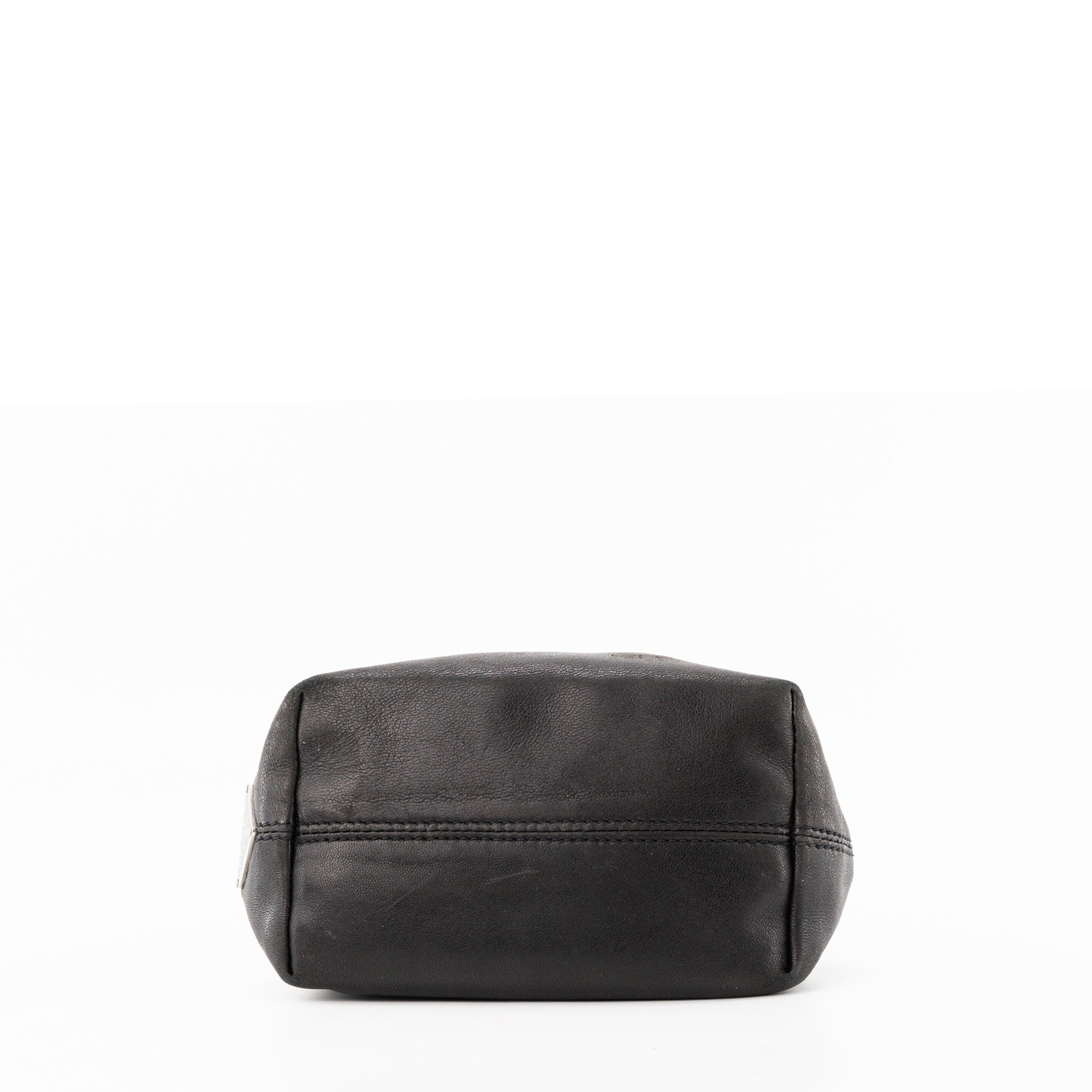 PRADA - Sac à main Nappa Ring Mini Prada en cuir lisse noir