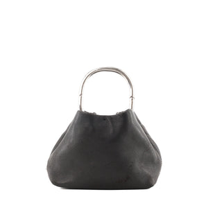 PRADA - Sac à main Nappa Ring Mini Prada en cuir lisse noir