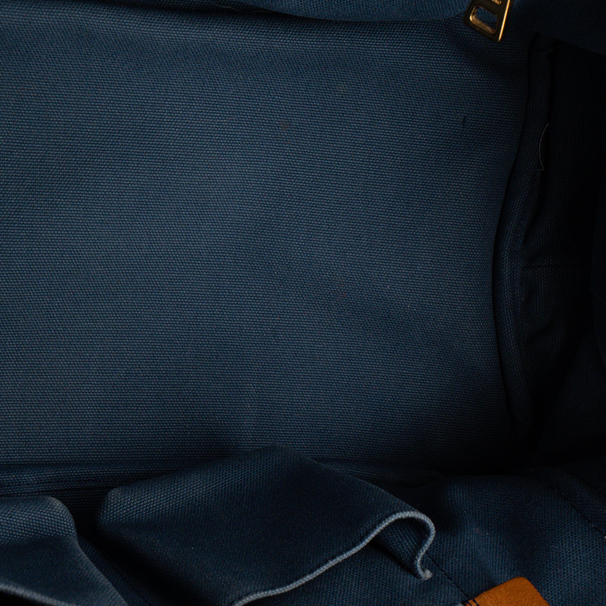 PRADA - Sac Cabas Canapa GM Prada en denim bleu et blanc