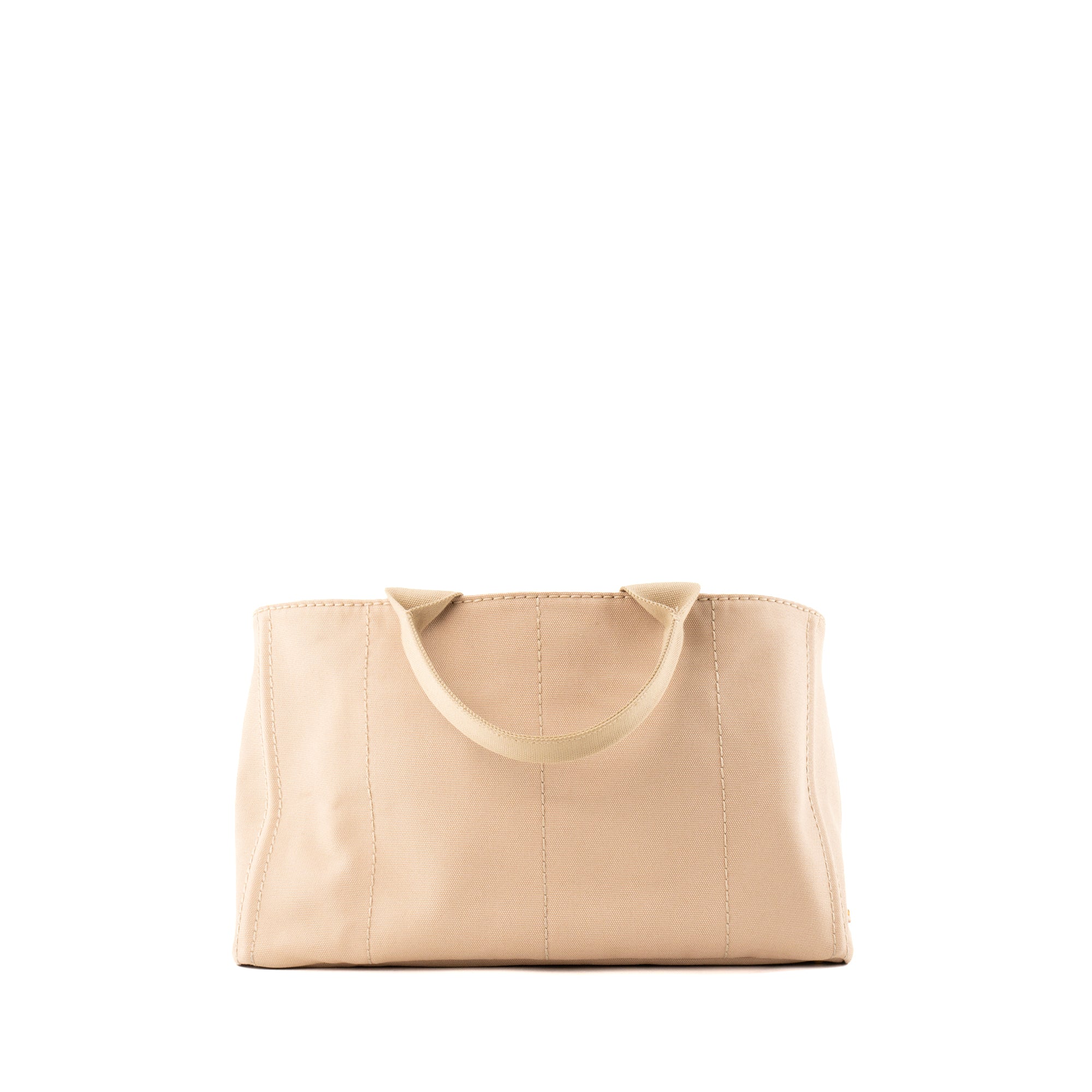 PRADA - Sac Cabas Canapa Large Prada en toile beige