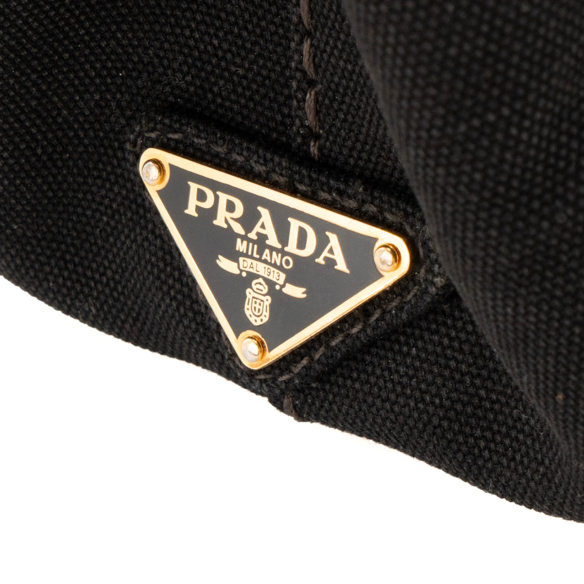 PRADA - Sac Cabas Canapa Mini Prada en denim noir