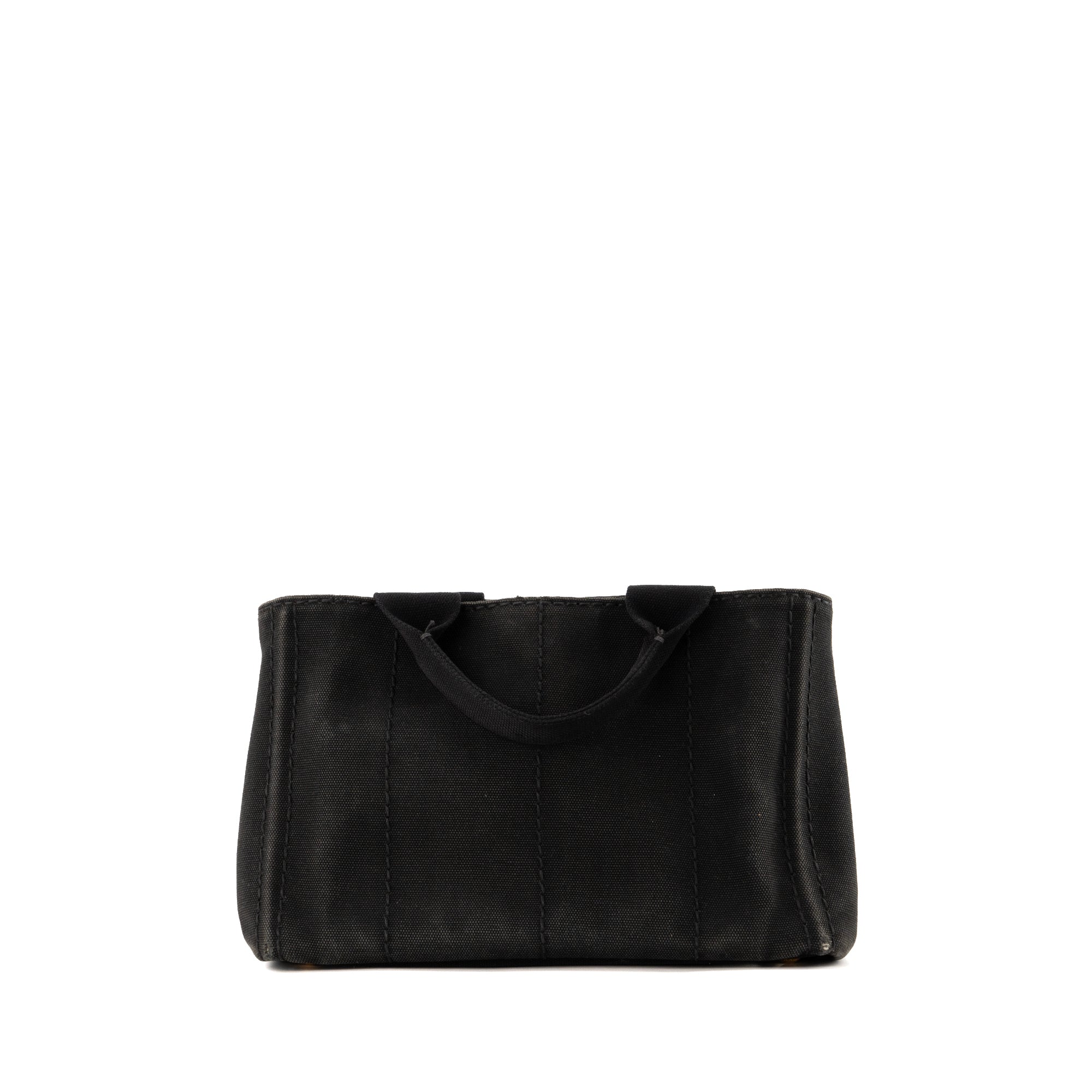 PRADA - Sac Cabas Canapa Mini Prada en denim noir
