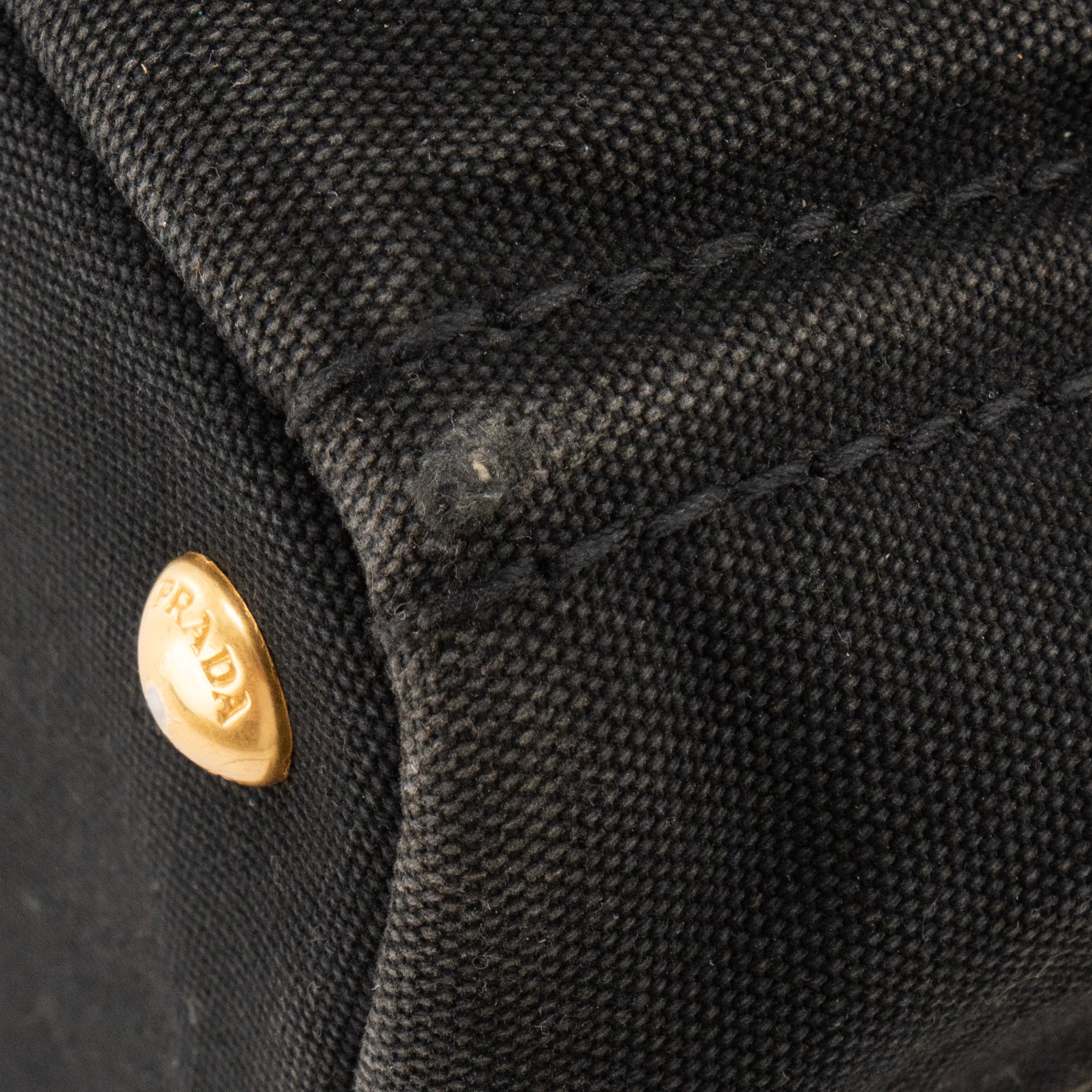 PRADA - Sac Cabas Canapa Mini Prada en denim noir