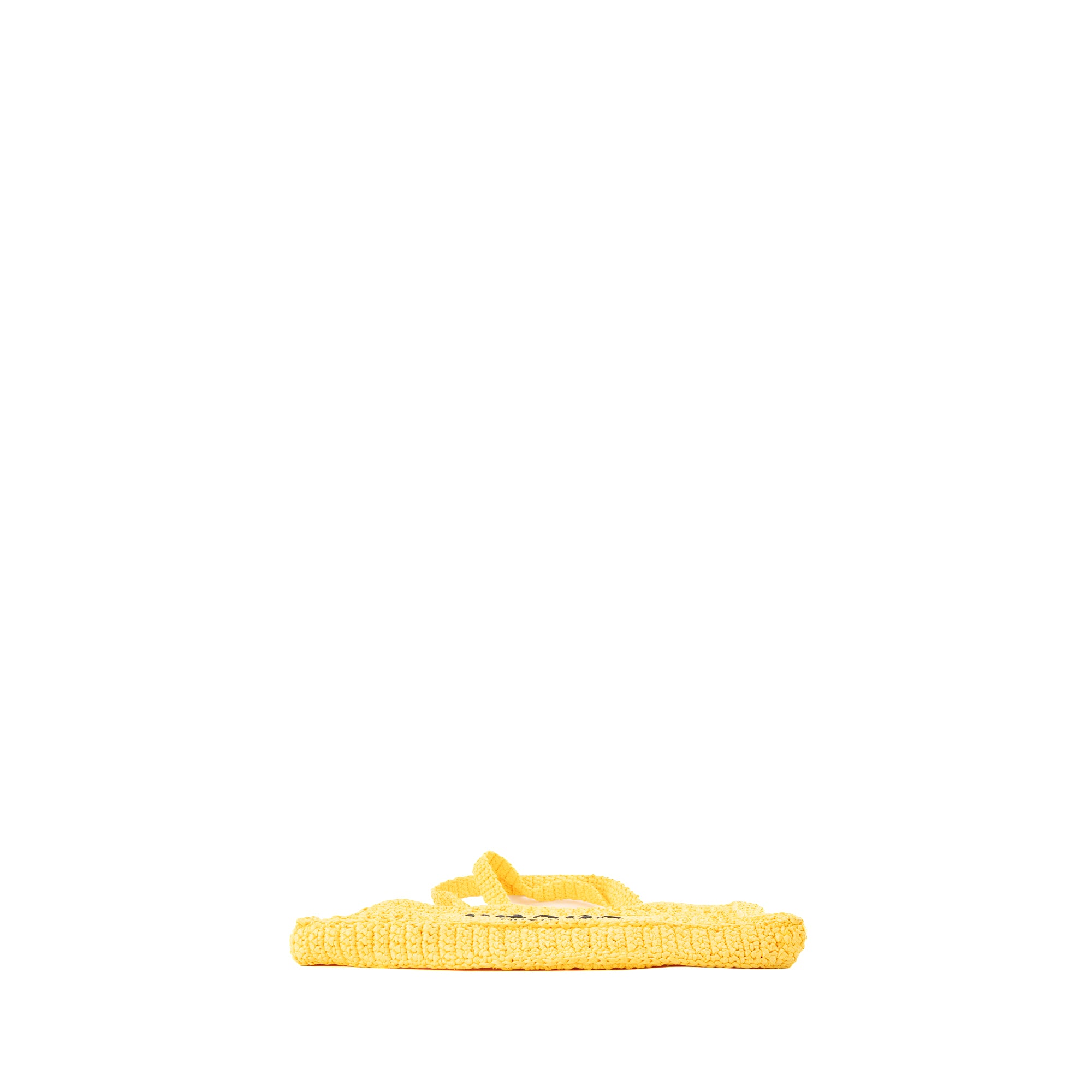 PRADA - Sac Cabas en crochet Prada en raphia jaune