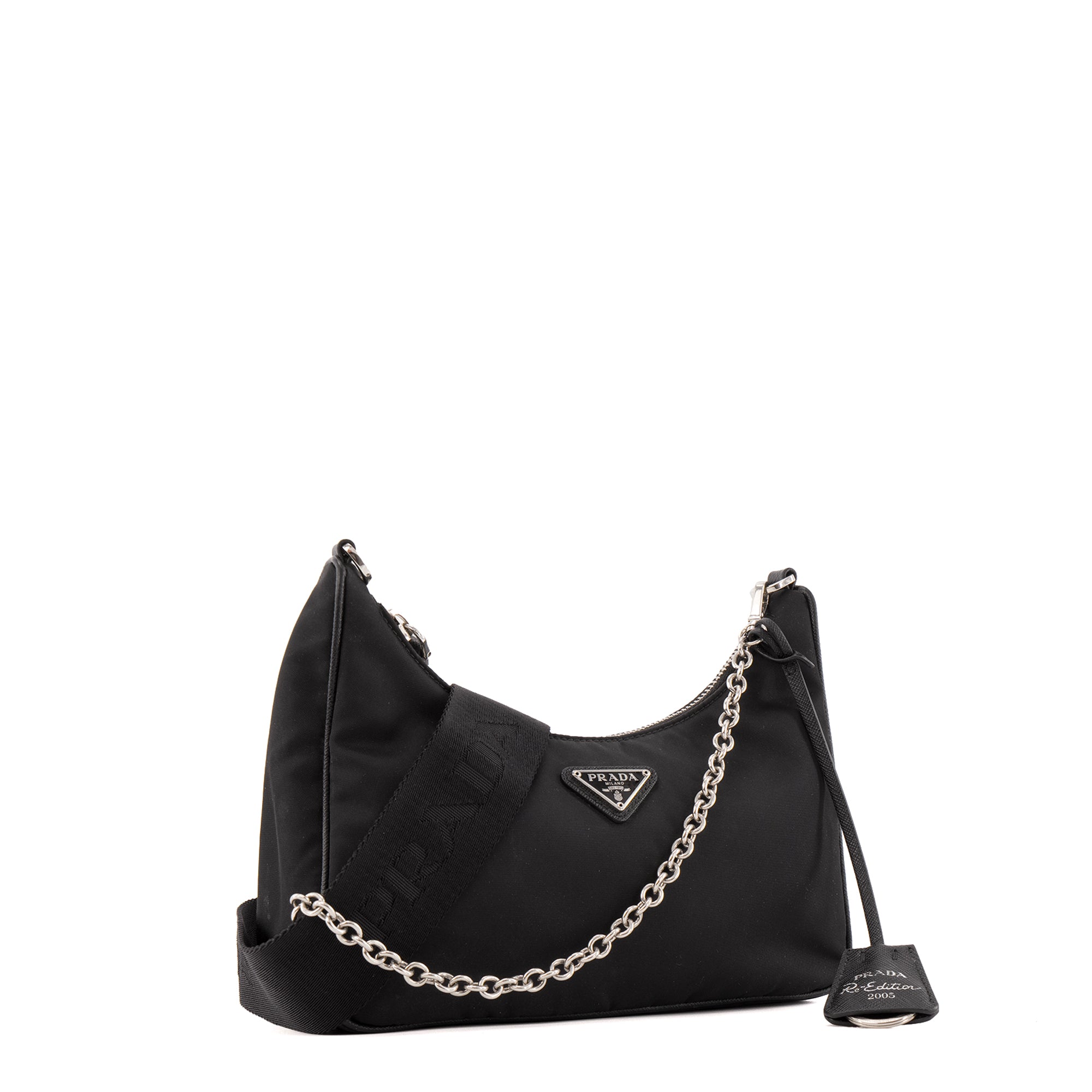 PRADA - Sac Ré-Édition 2005 Prada en re-nylon noir