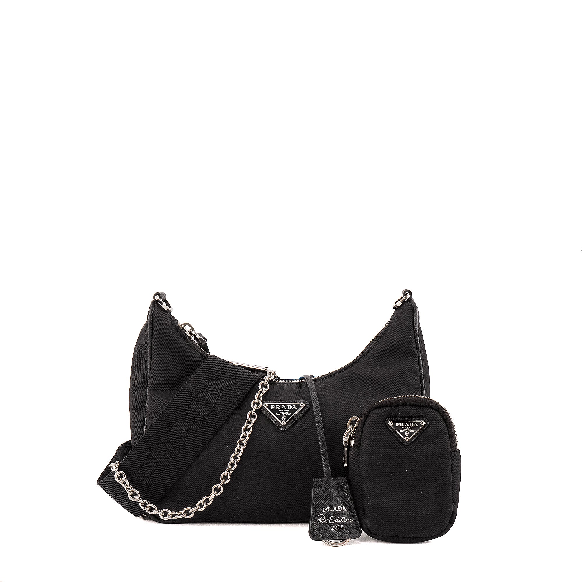 PRADA - Sac Ré-Édition 2005 Prada en re-nylon noir