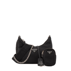 PRADA - Sac Ré-Édition 2005 Prada en re-nylon noir