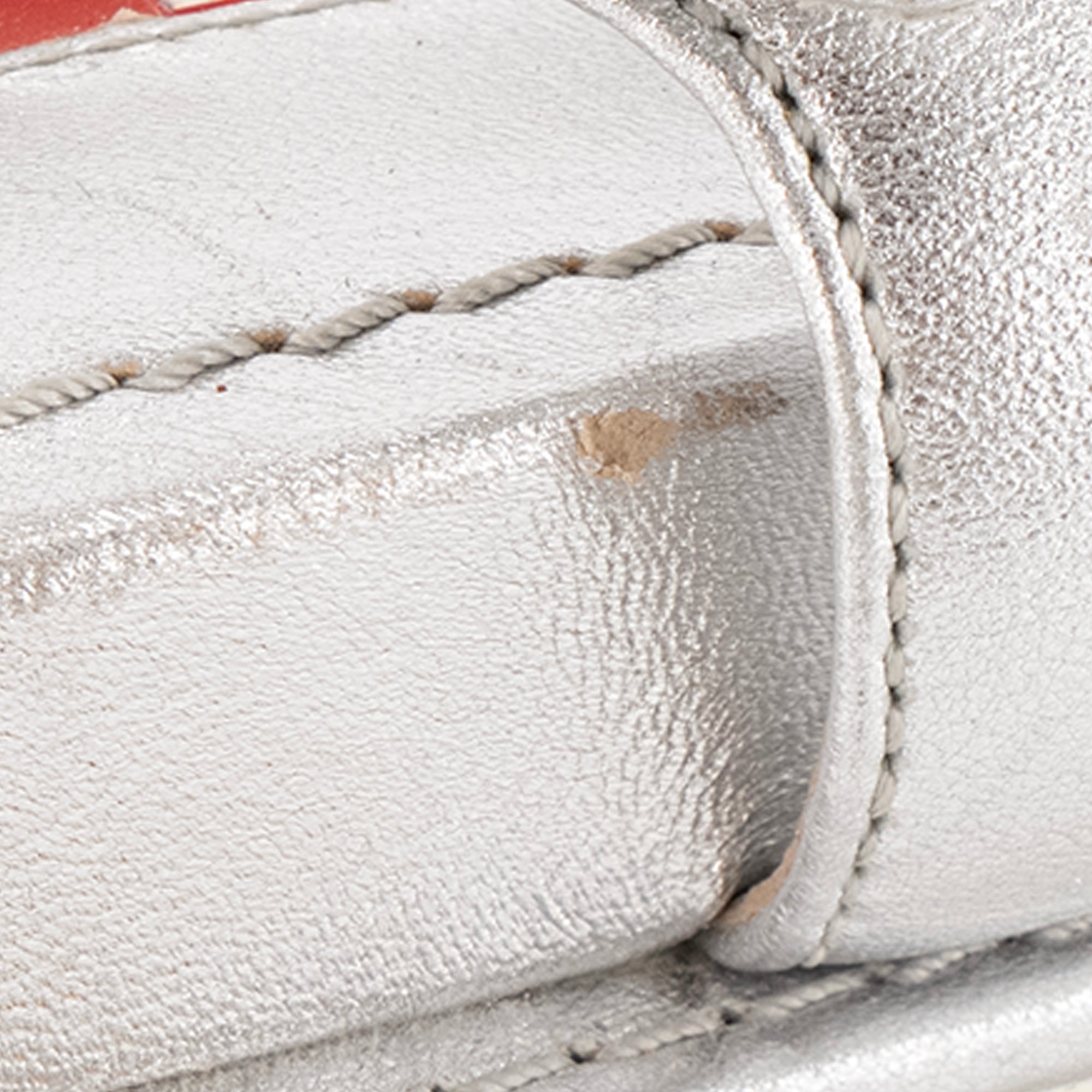 PRADA - Prada silver leather sandals (size 35)