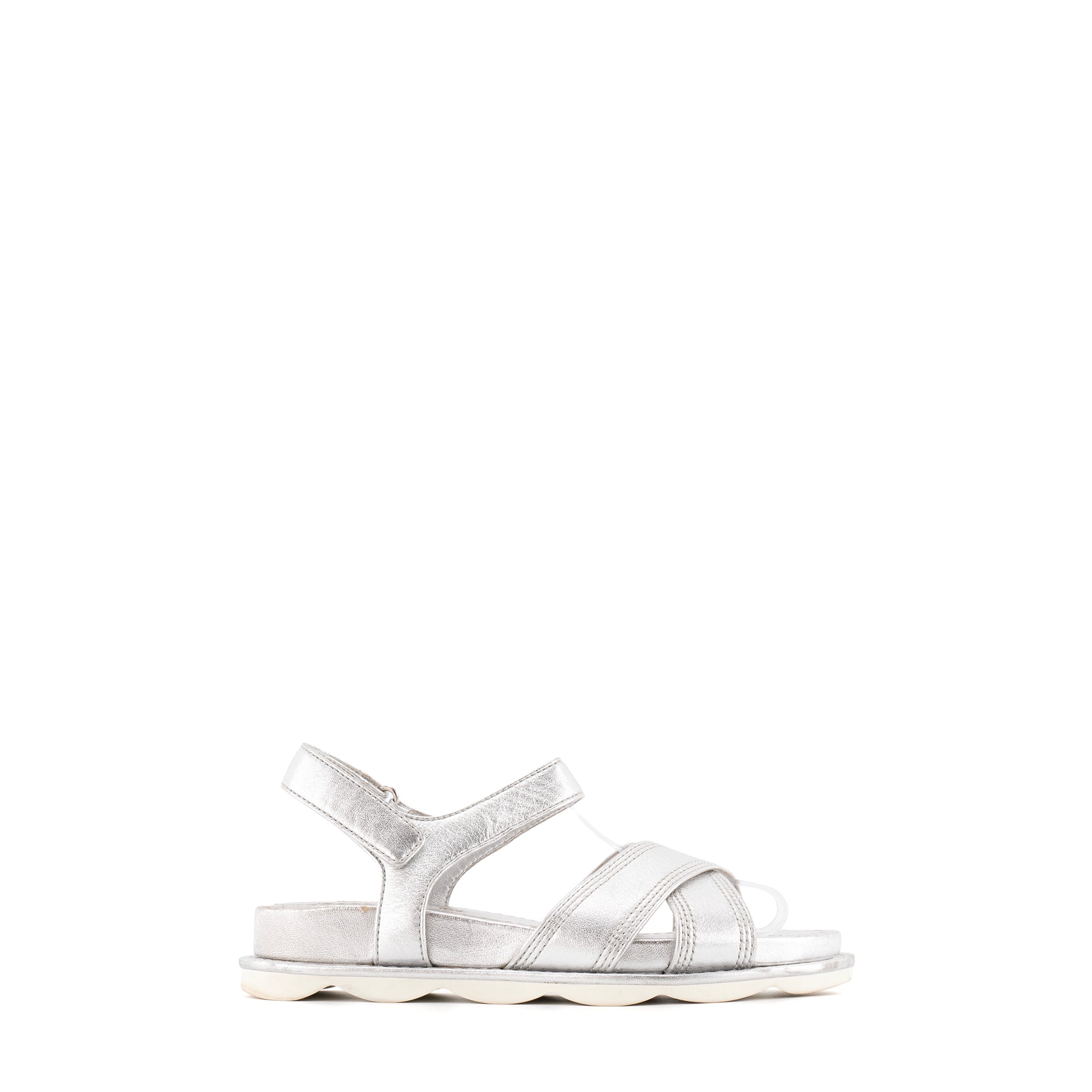 PRADA - Prada silver leather sandals (size 35)