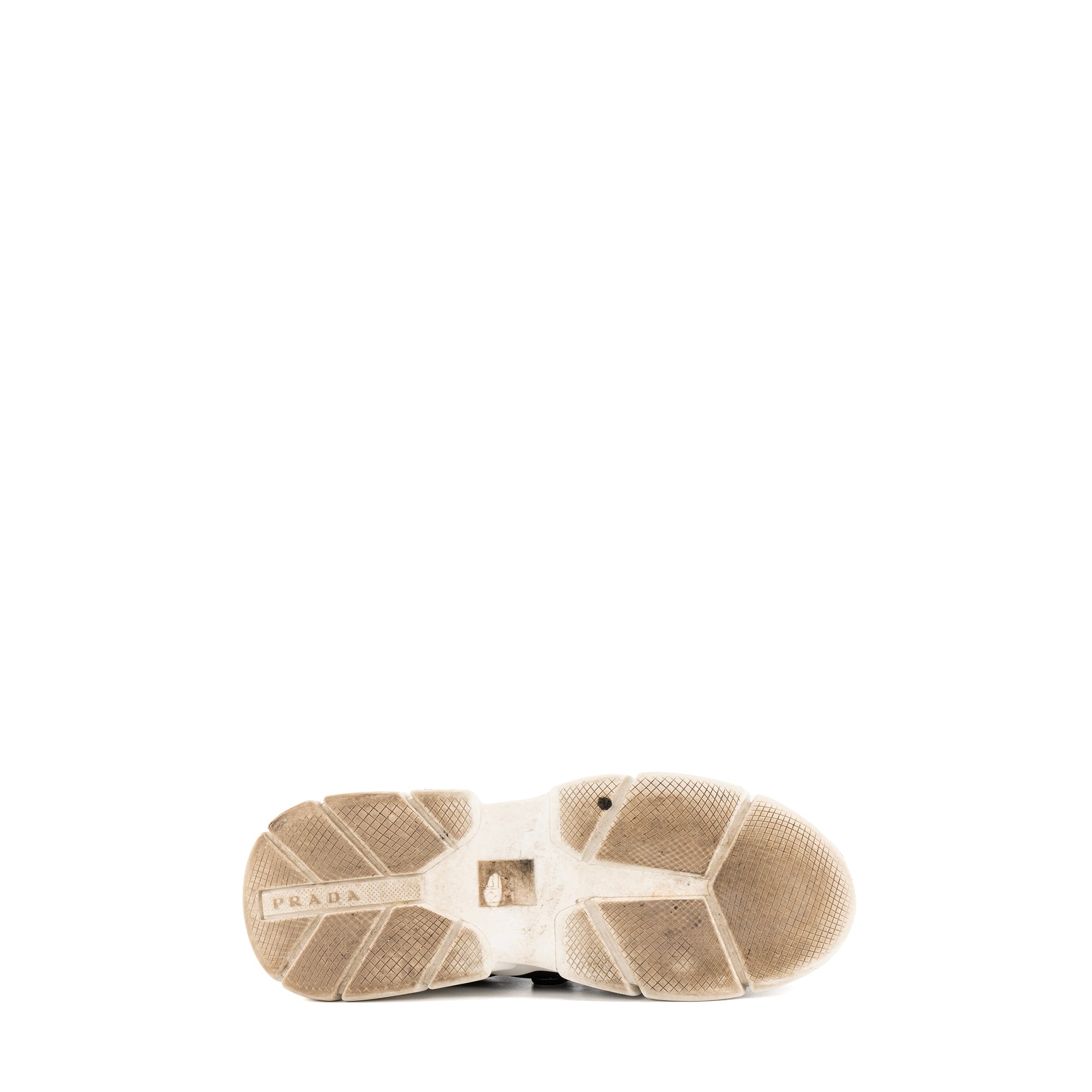 PRADA - Sneakers Calzature Prada en toile noire et blanche (T38)