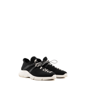 PRADA - Sneakers Calzature Prada en toile noire et blanche (T38)