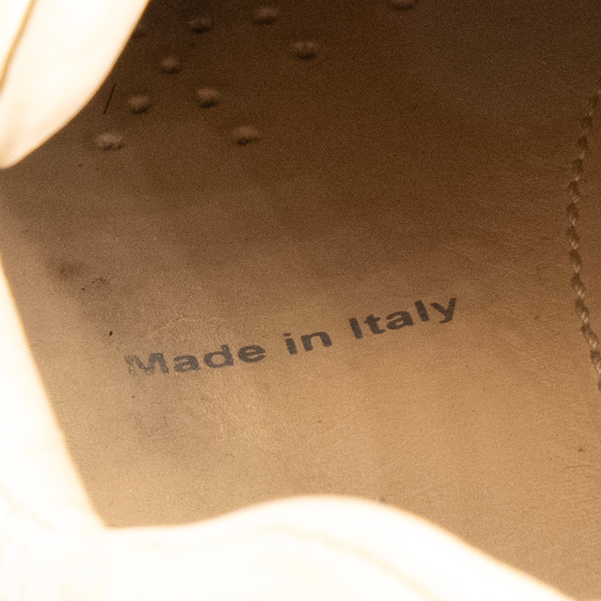 PRADA - Sneakers Centaurus Prada en cuir et toile beige (T39.5)