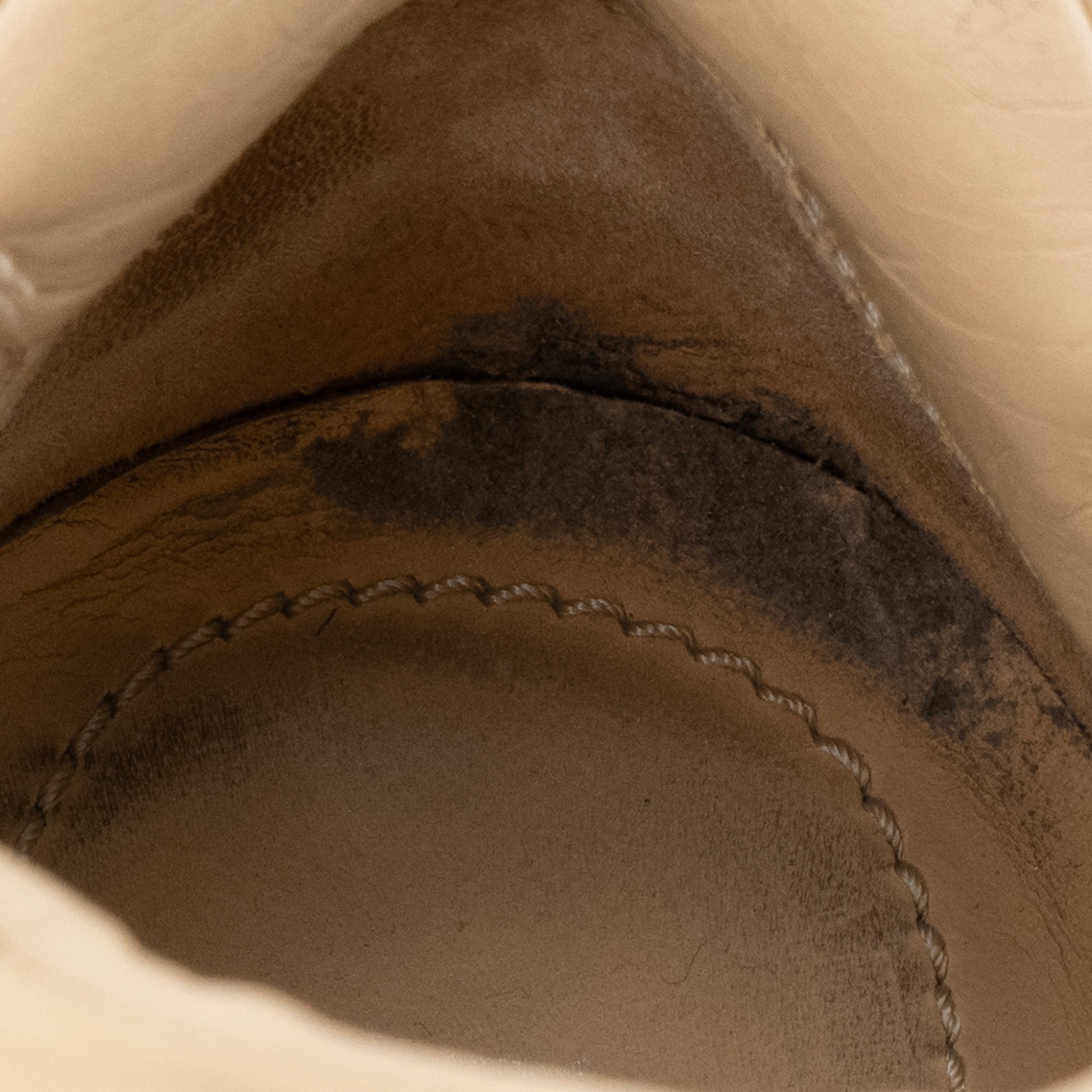 PRADA - Sneakers Centaurus Prada en cuir et toile beige (T39.5)