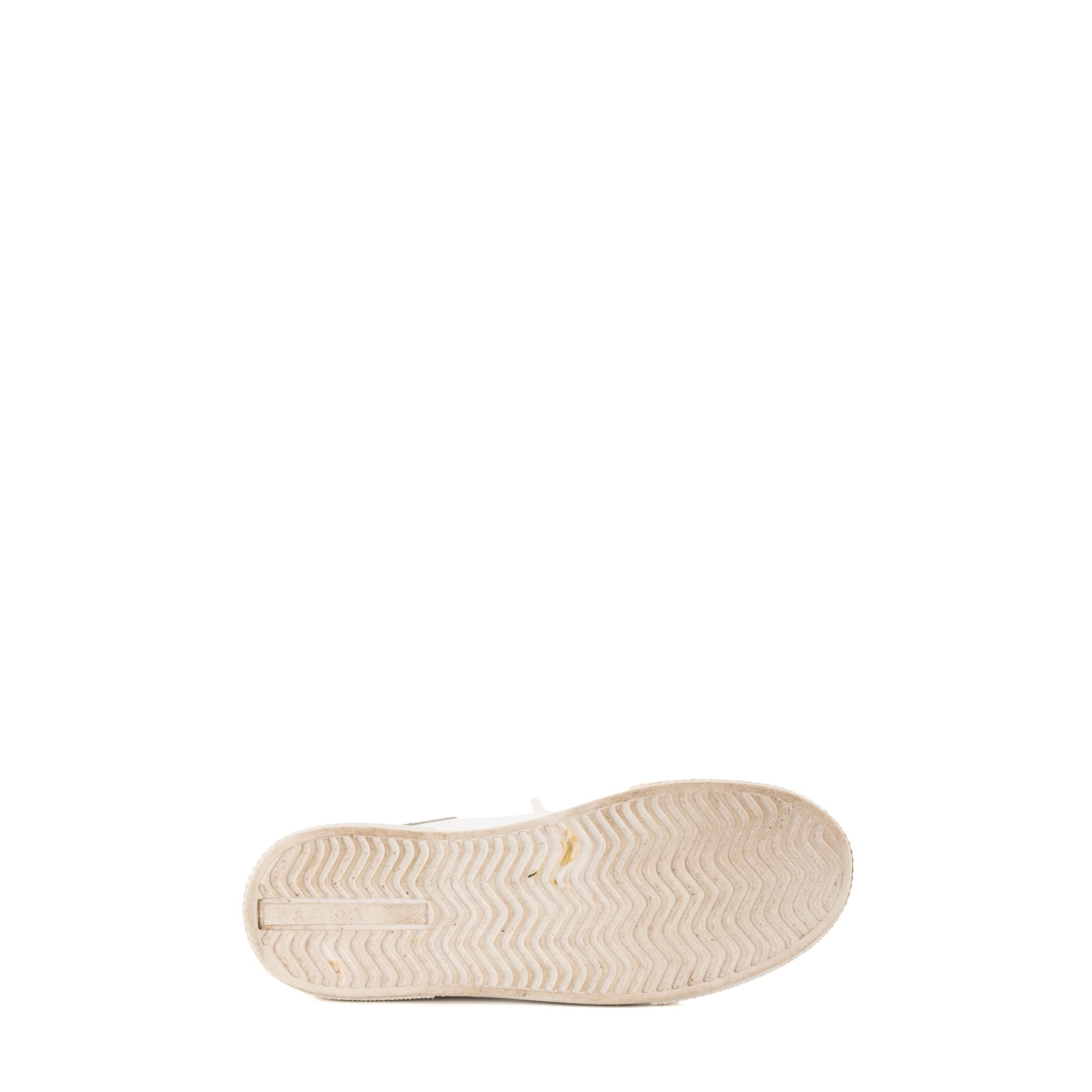 PRADA - Sneakers Downtown Prada en cuir lisse blanc (T36)