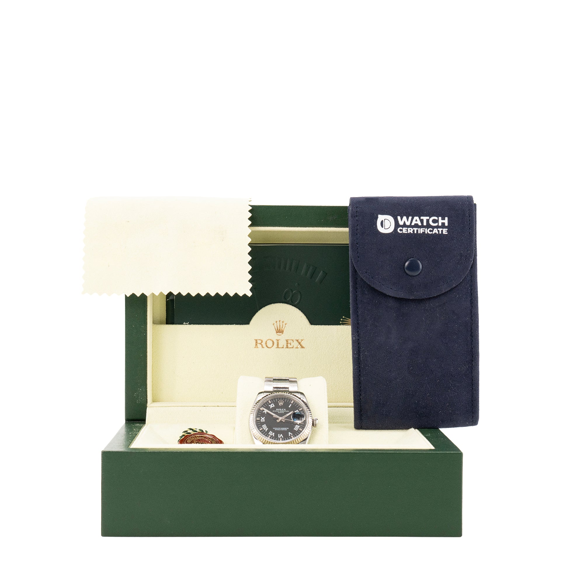 ROLEX - Montre Oyster Perpetual Date 36 mm en acier gris