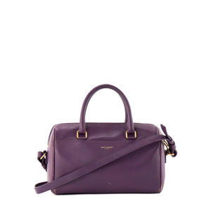 SAINT LAURENT - Sac à bandoulière Classic Baby Duffle Saint Laurent en cuir de veau lisse violet
