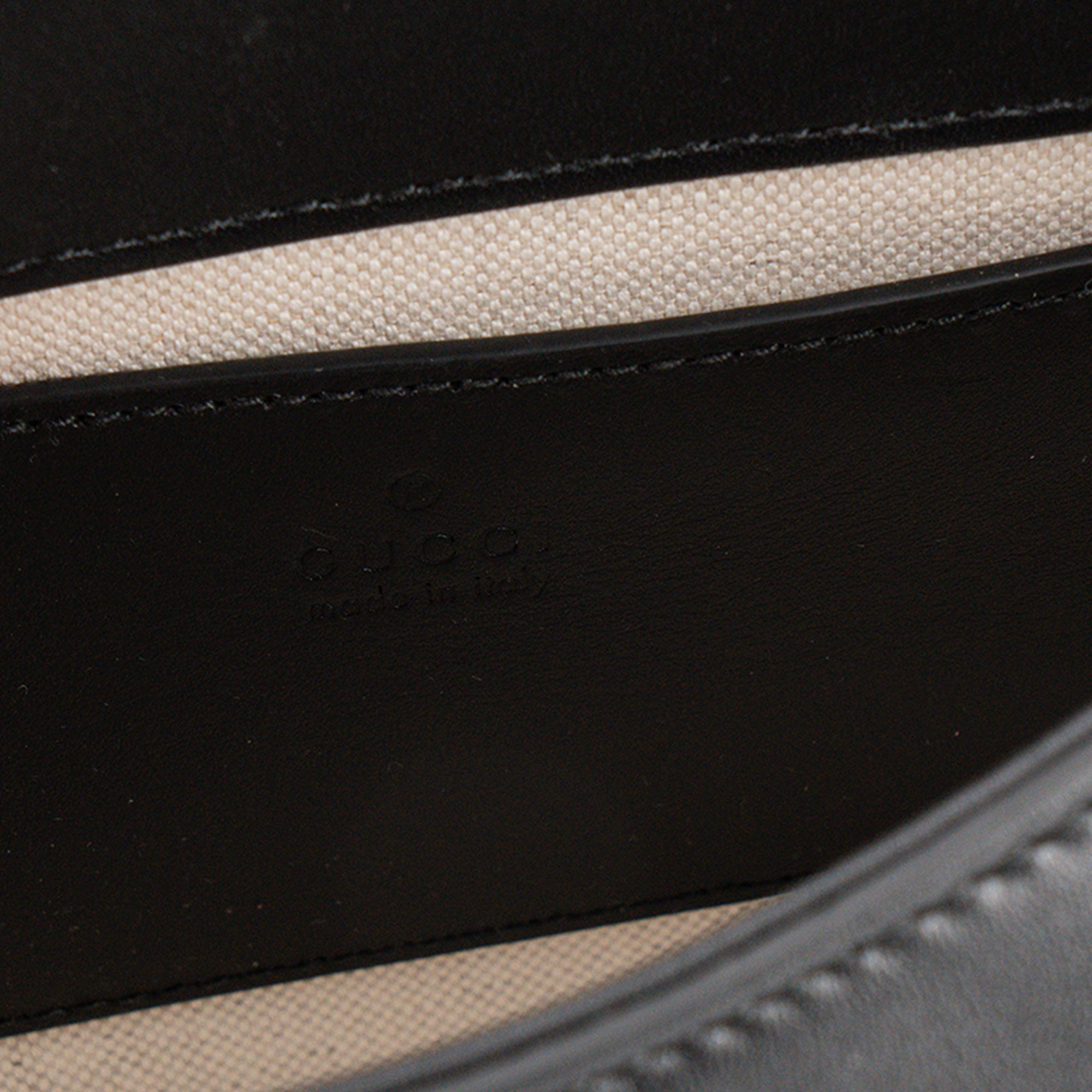 GUCCI - Sac à bandoulière Blondie Gucci en cuir lisse noir