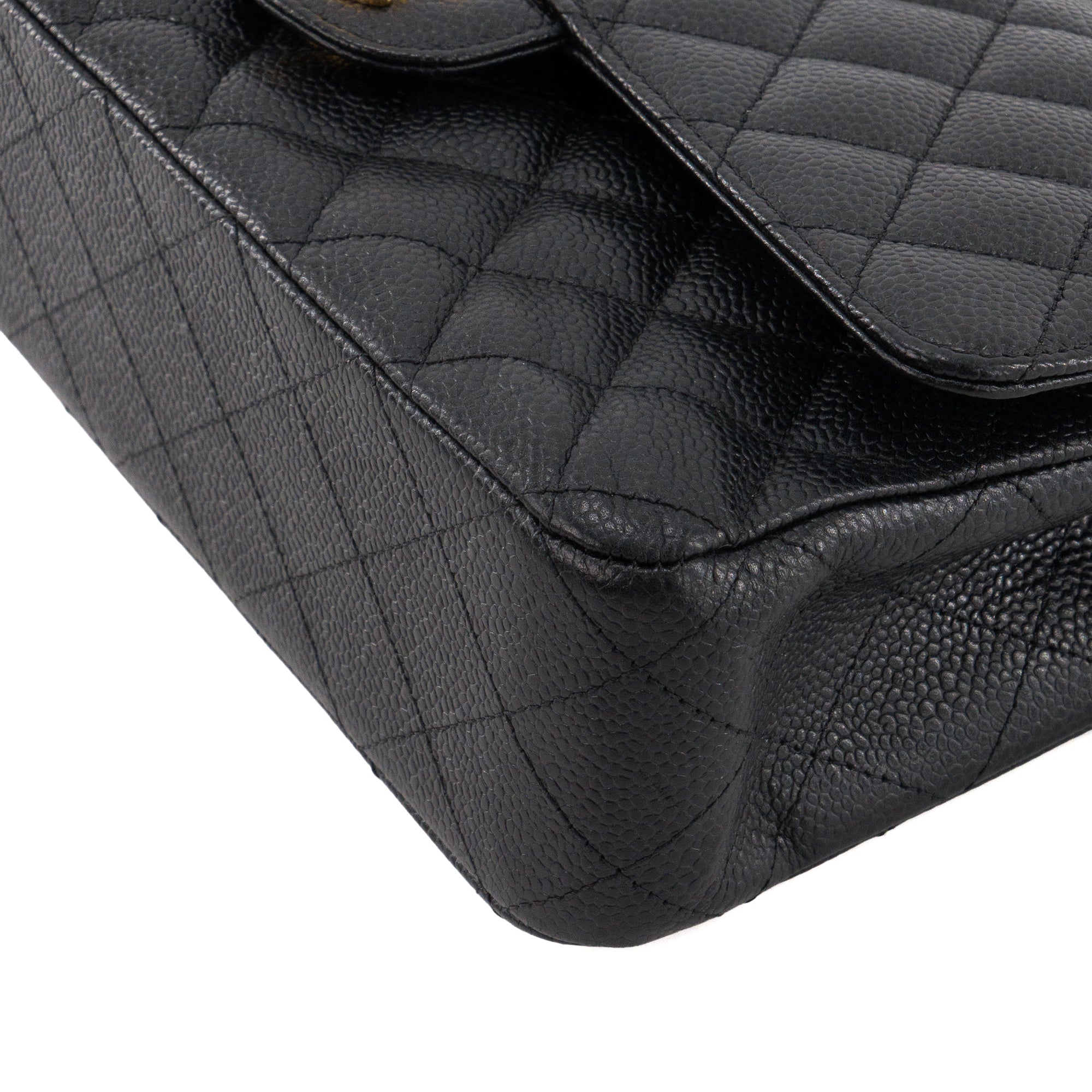 CHANEL - Sac à main Classique/Timeless 11.12 Chanel en cuir caviar noir
