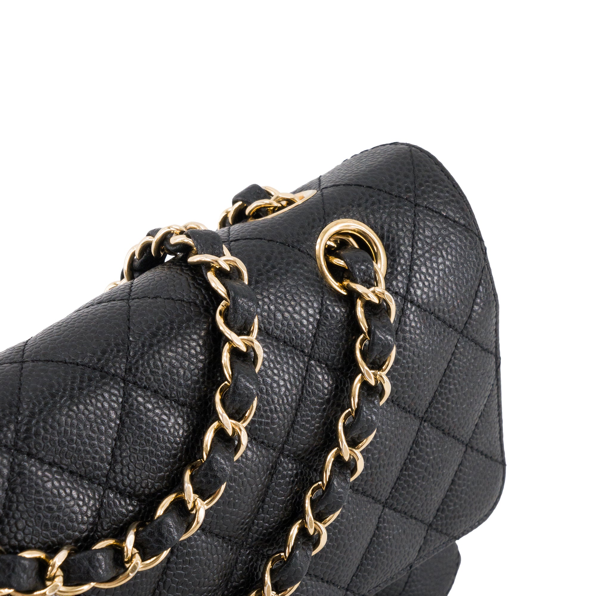 CHANEL - Sac à main Classique/Timeless 11.12 Chanel en cuir caviar noir