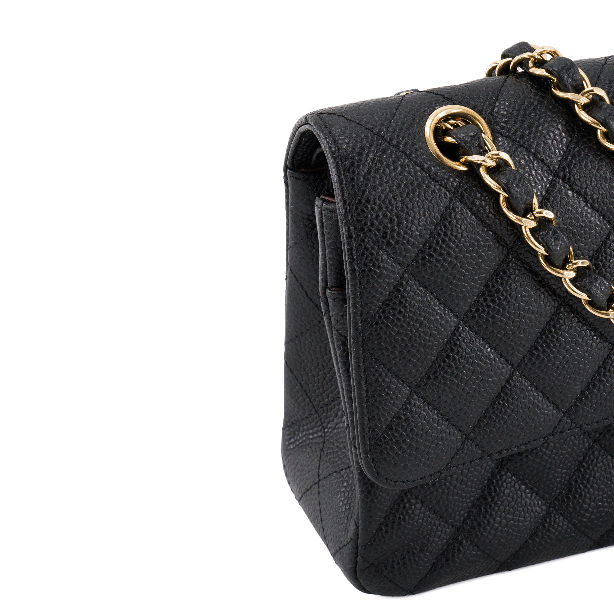 CHANEL - Sac à main Classique/Timeless 11.12 Chanel en cuir caviar noir