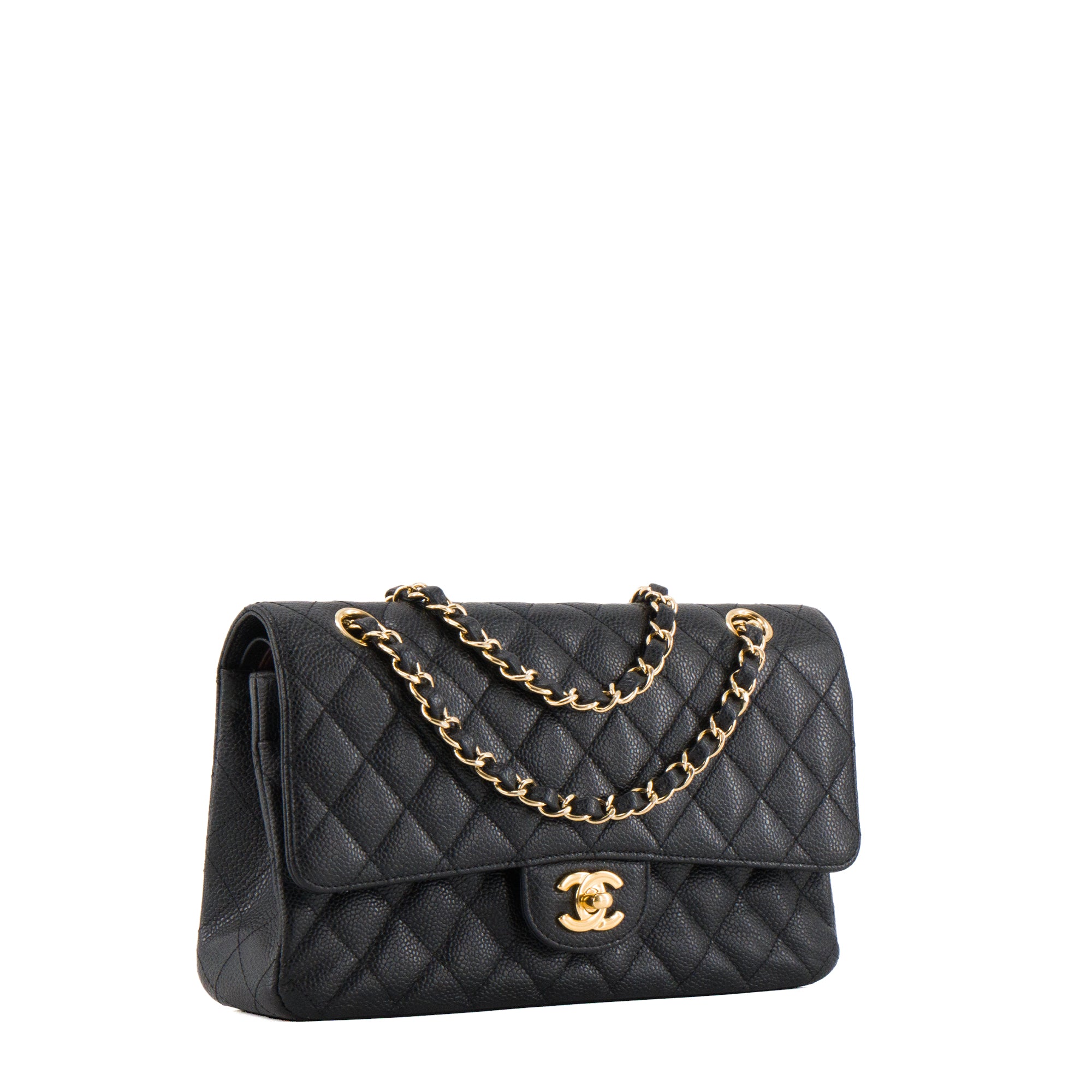 CHANEL - Sac à main Classique/Timeless 11.12 Chanel en cuir caviar noir