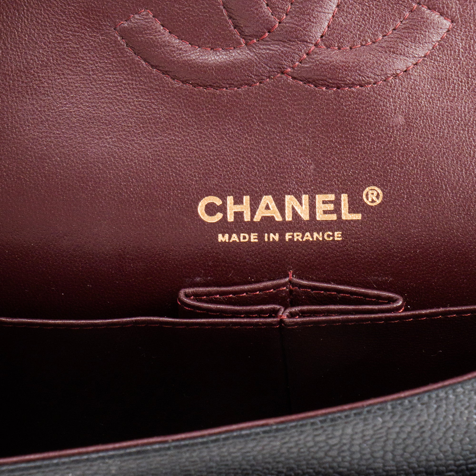 CHANEL - Sac à main Classique/Timeless 11.12 Chanel en cuir caviar noir