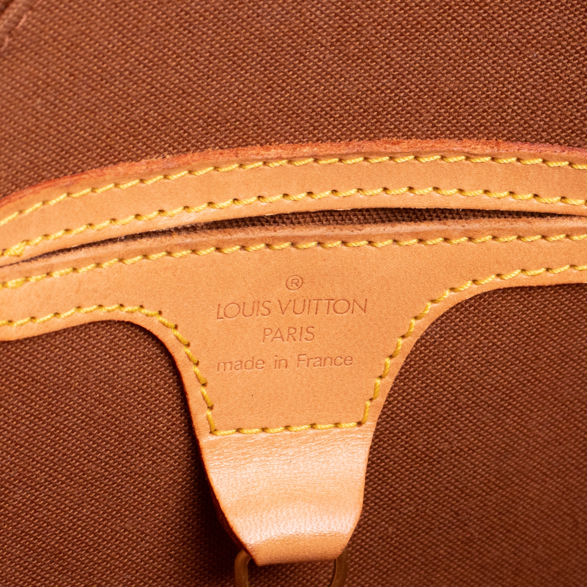 LOUIS VUITTON - Sac à main Ellipse Louis Vuitton en toile enduite monogrammée vintage