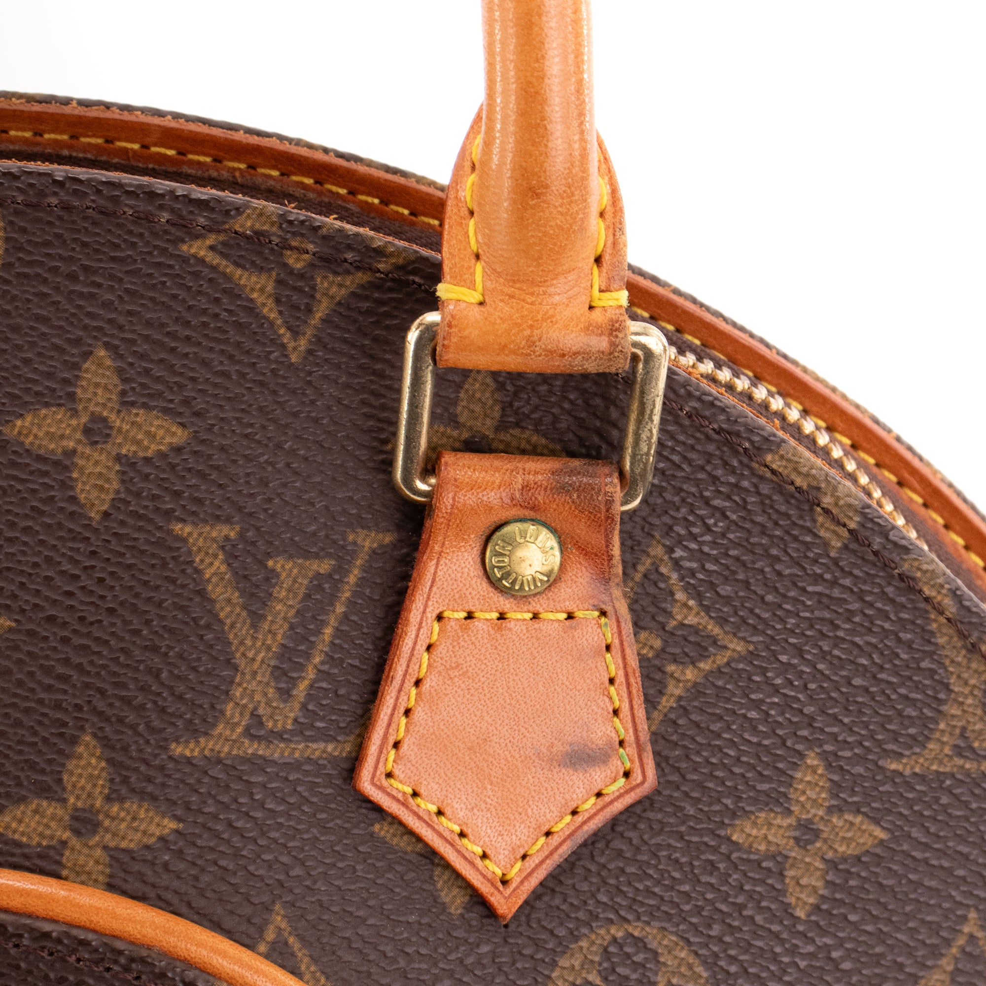 LOUIS VUITTON - Sac à main Ellipse Louis Vuitton en toile enduite monogrammée vintage