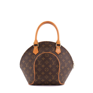 LOUIS VUITTON - Sac à main Ellipse Louis Vuitton en toile enduite monogrammée vintage