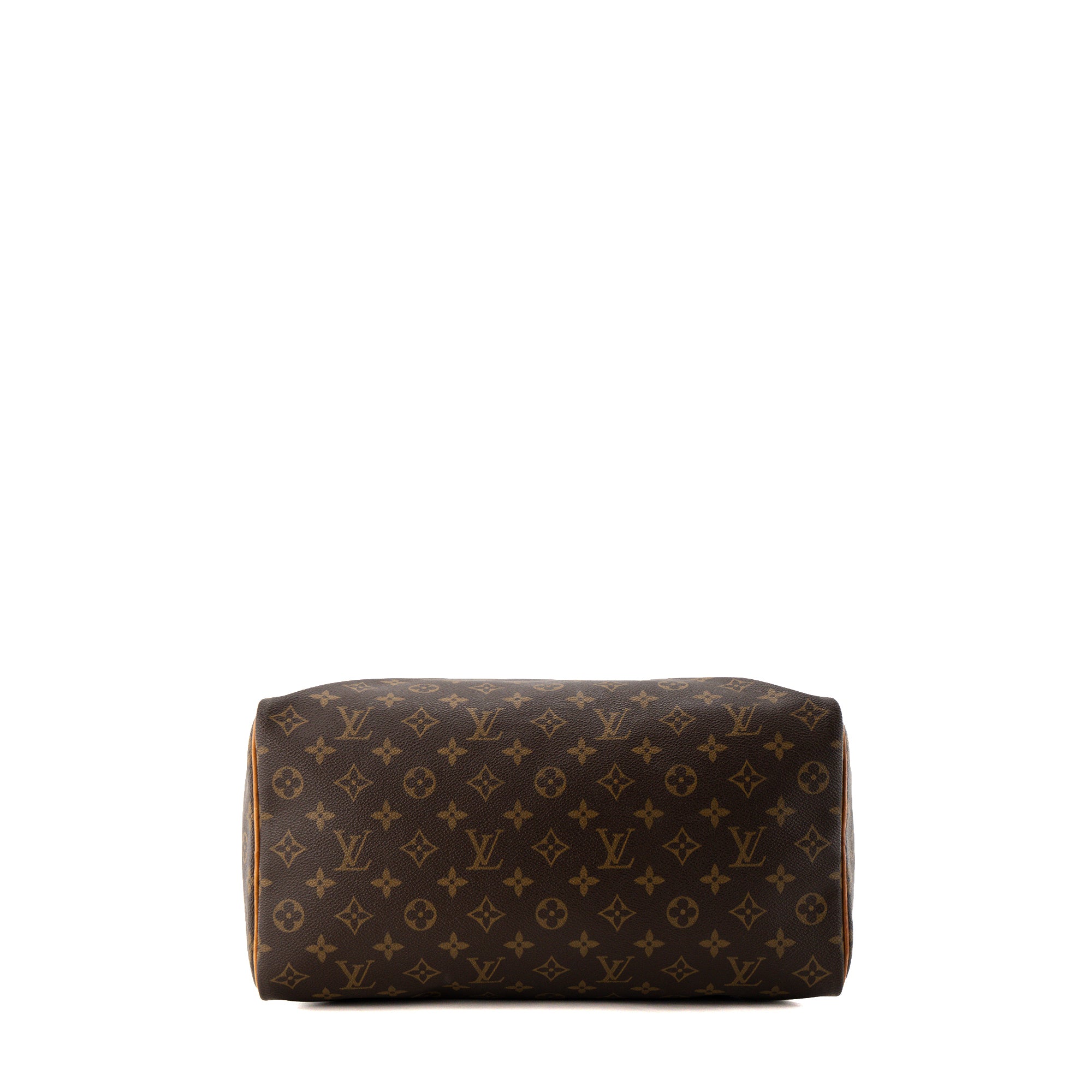 LOUIS VUITTON - Sac à main Speedy 35 Louis Vuitton en toile enduite monogrammée vintage