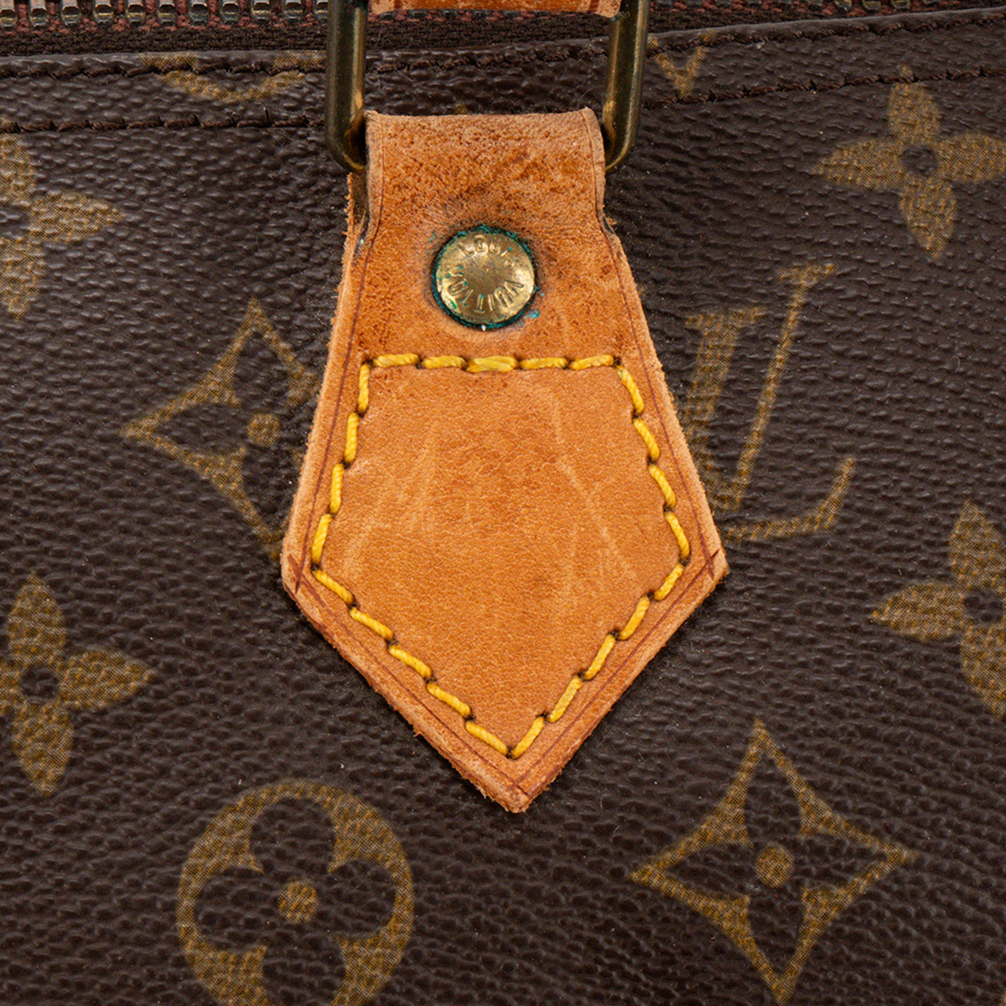 LOUIS VUITTON - Sac à main Speedy 35 Louis Vuitton en toile enduite monogrammée vintage