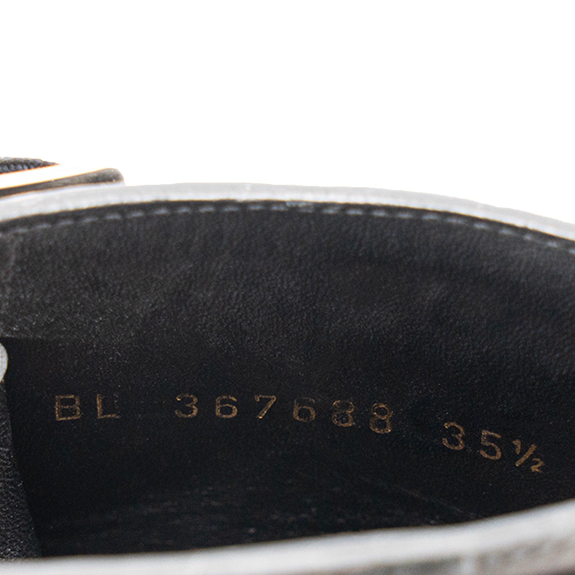 SAINT LAURENT - Bottines Saint Laurent en cuir lisse et velours noir (T35.5)