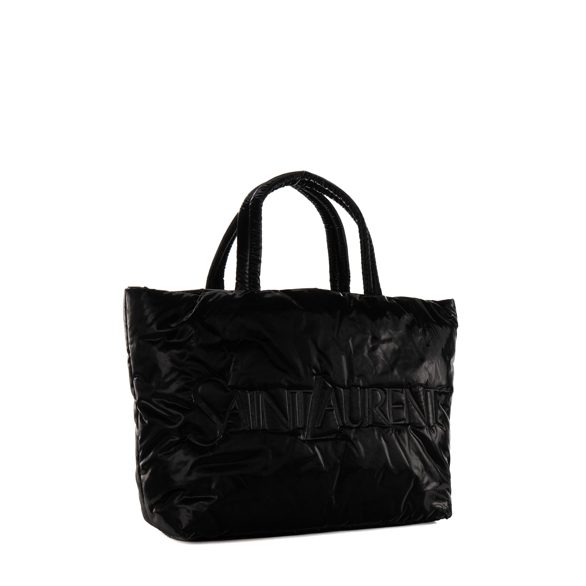 SAINT LAURENT - Sac Cabas Shopping Saint Laurent en toile noire