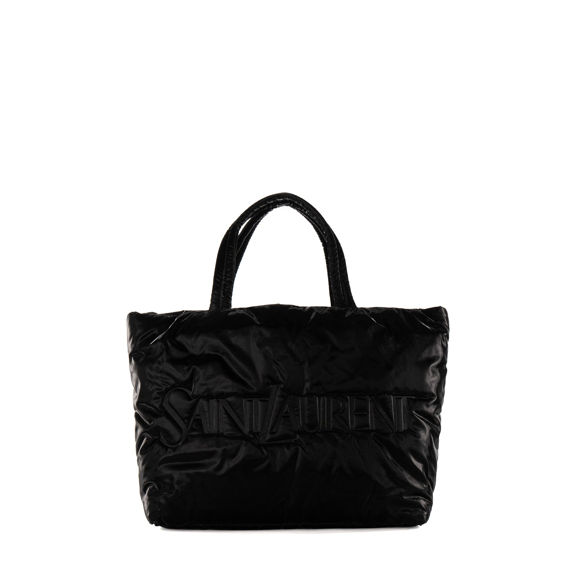 SAINT LAURENT - Sac Cabas Shopping Saint Laurent en toile noire