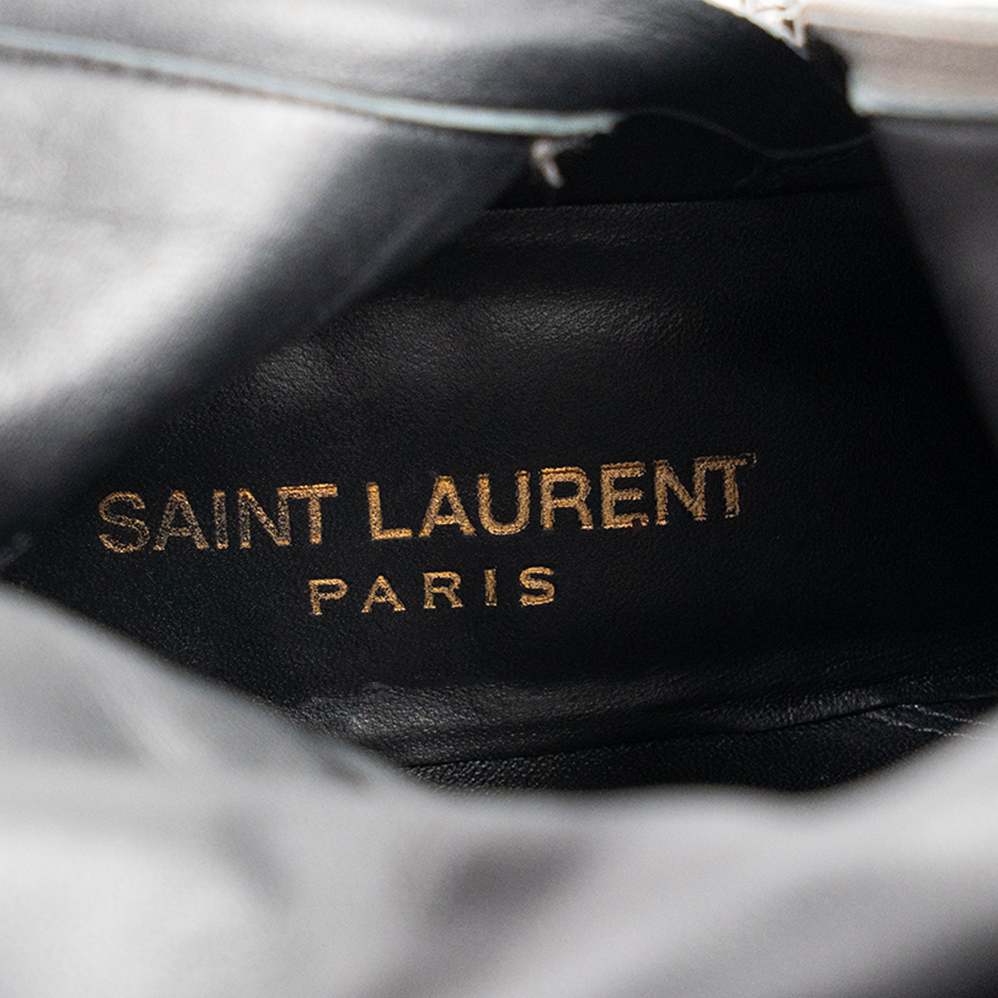 SAINT LAURENT - Saint Laurent grey suede knee-high boots (size 36)