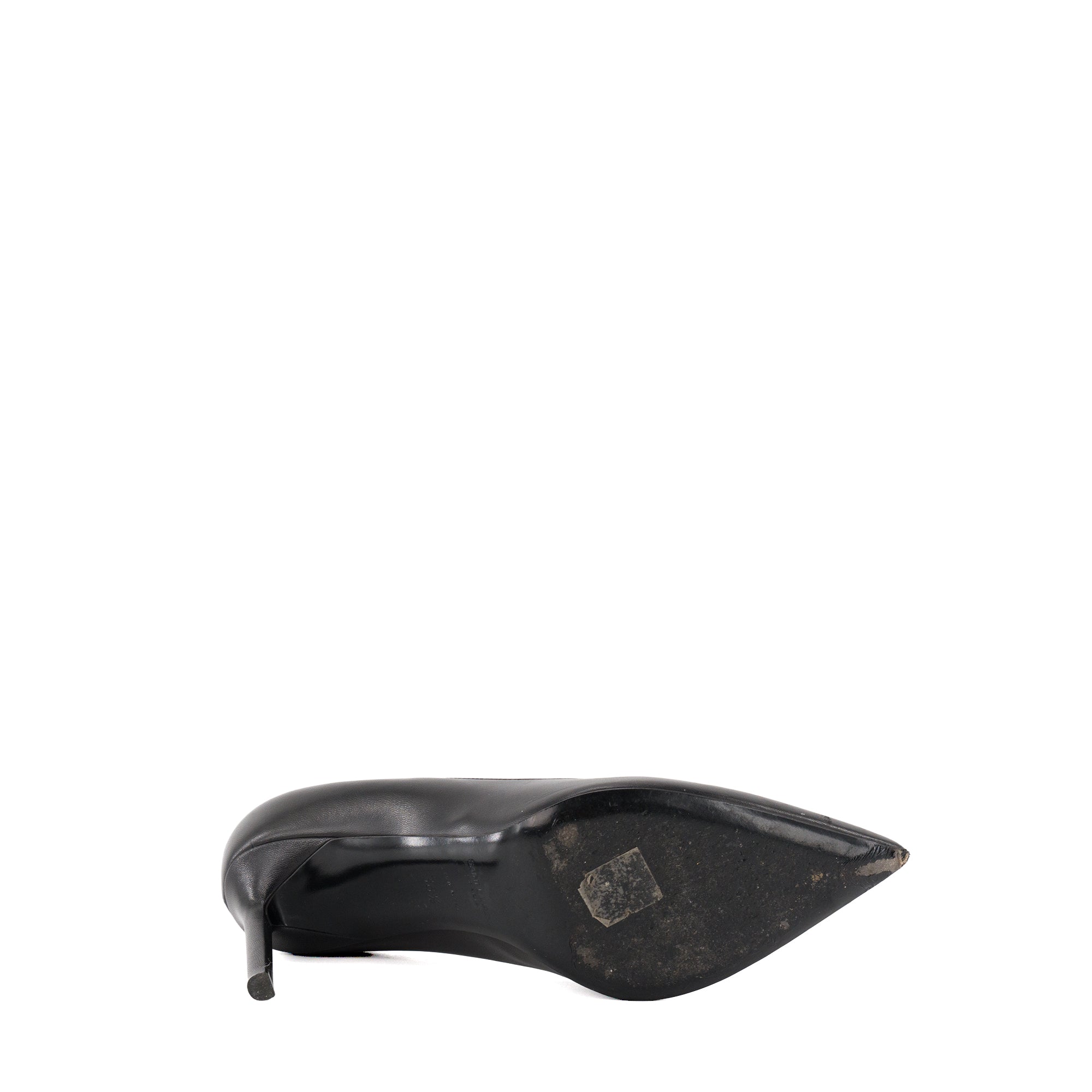 SAINT LAURENT - Escarpins Anja Saint Laurent en cuir lisse noir (T36,5)