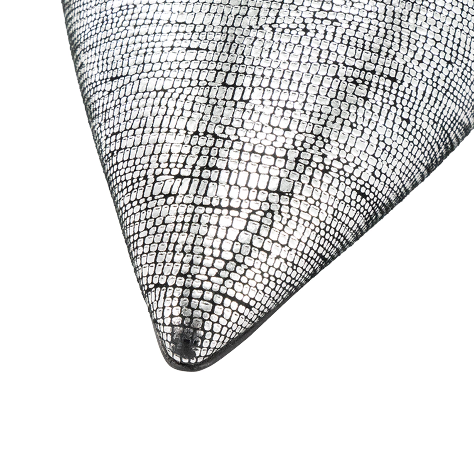 SAINT LAURENT - Escarpins Opyum Saint Laurent métallisé argenté et noir (T41)