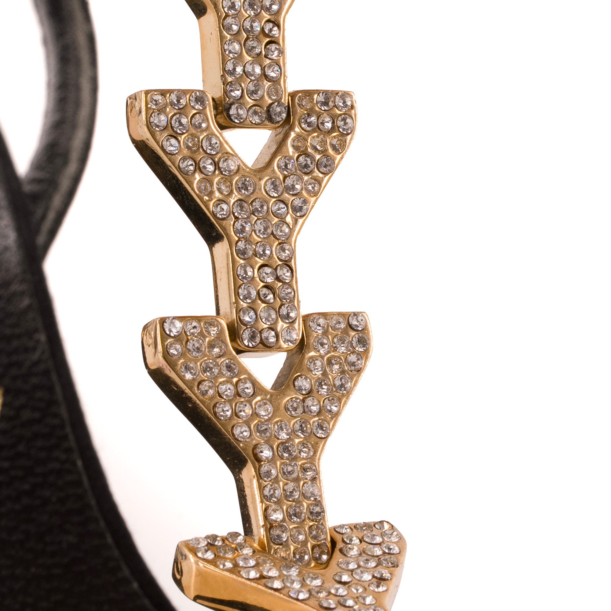 SAINT LAURENT - Escarpins Saint Laurent en satin noir vintage (T38,5)