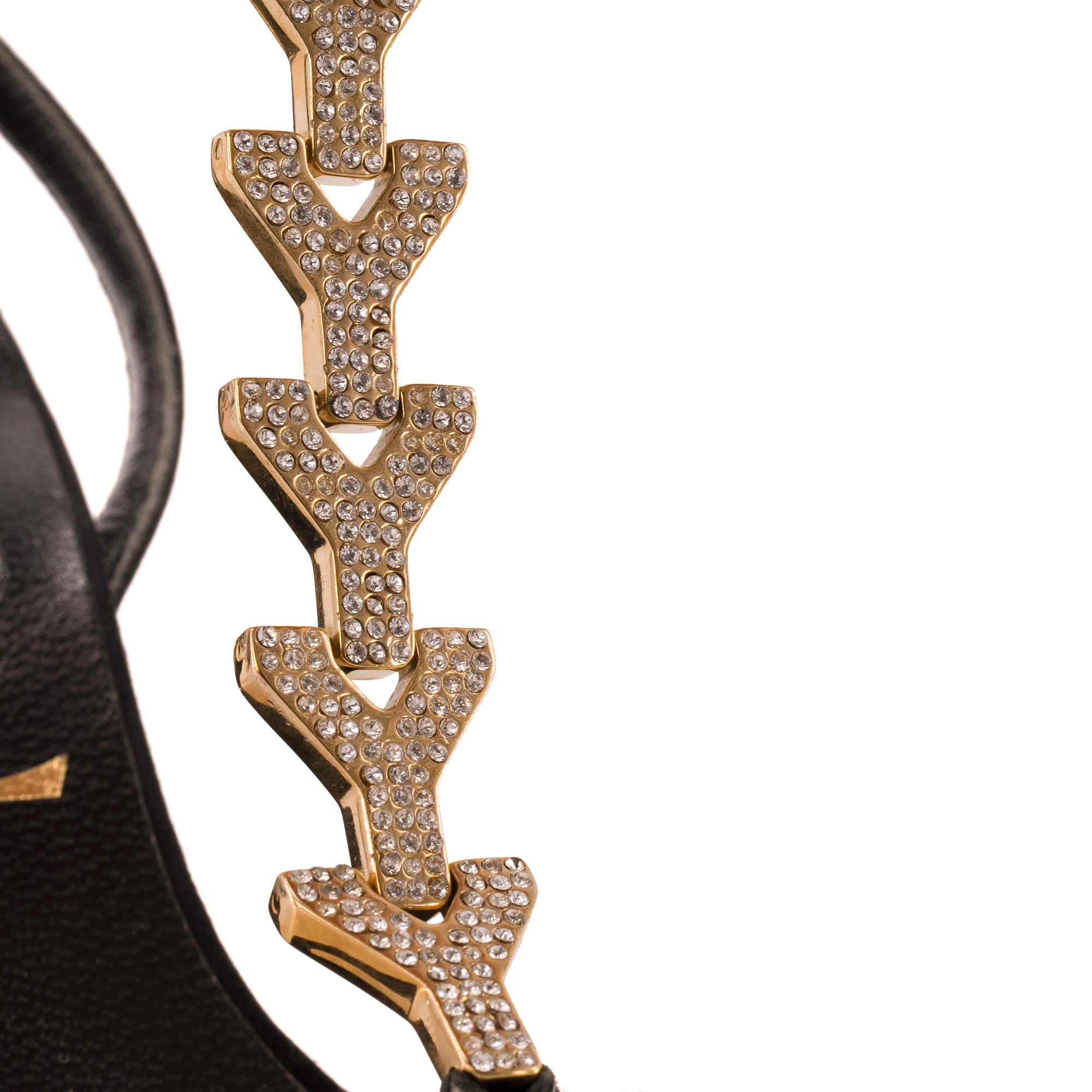 SAINT LAURENT - Escarpins Saint Laurent en satin noir vintage (T38,5)