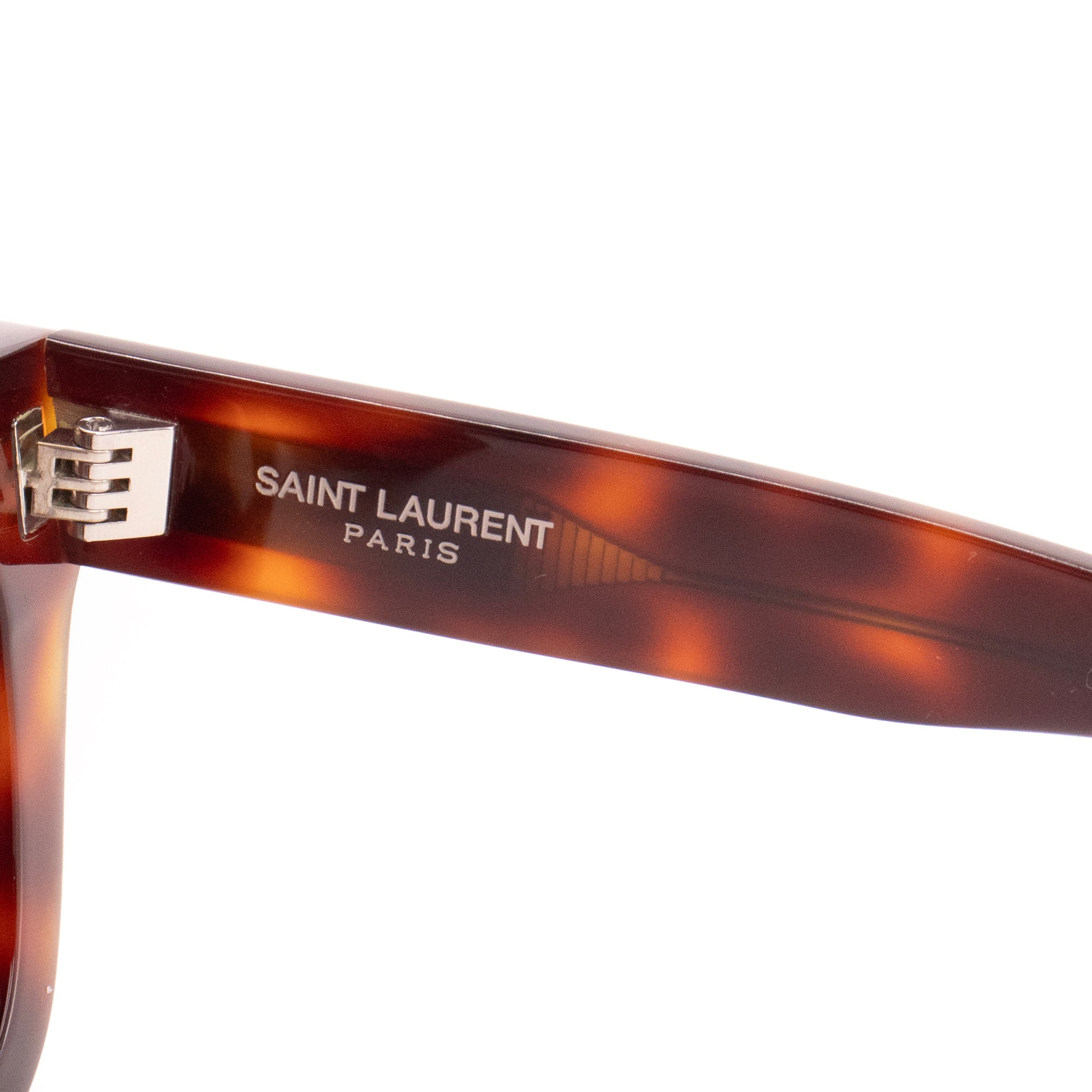 SAINT LAURENT - Lunettes de soleil Monceau Saint Laurent en écaille marron