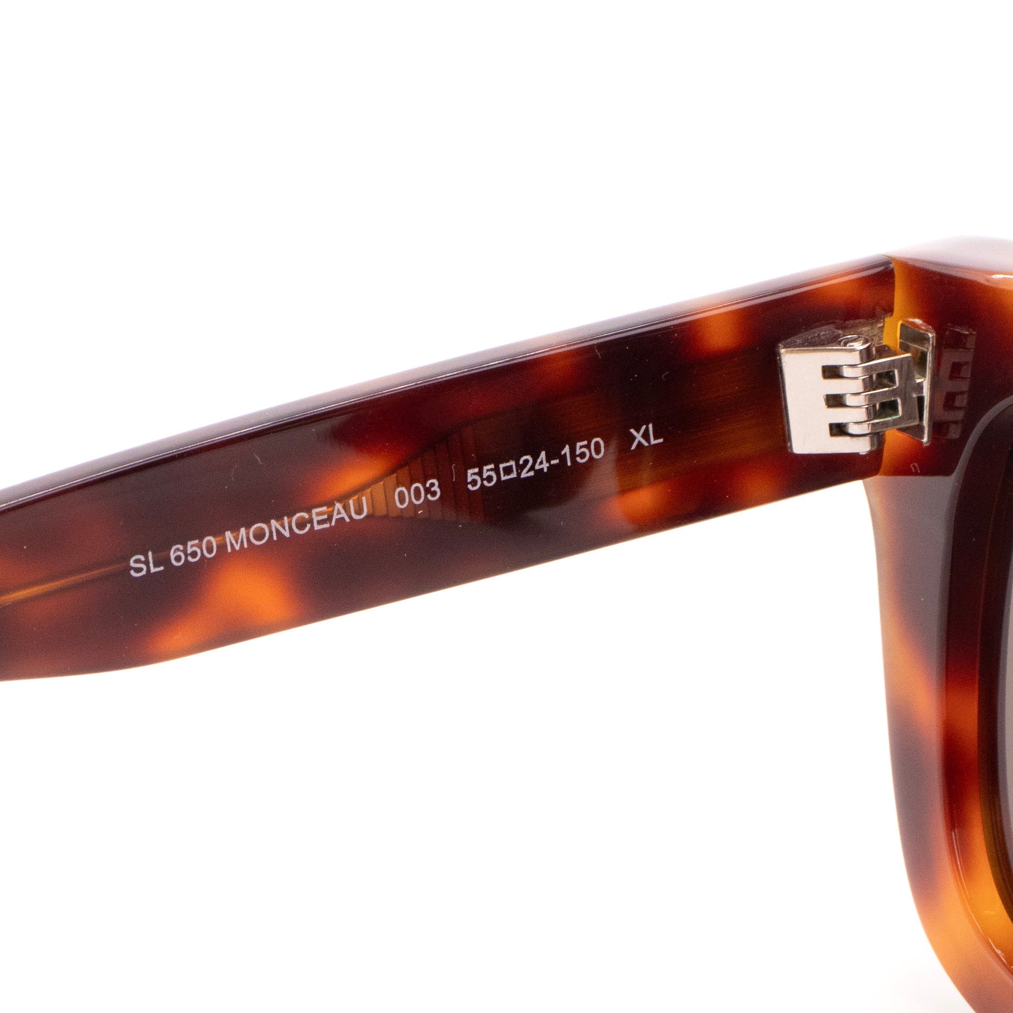 SAINT LAURENT - Lunettes de soleil Monceau Saint Laurent en écaille marron