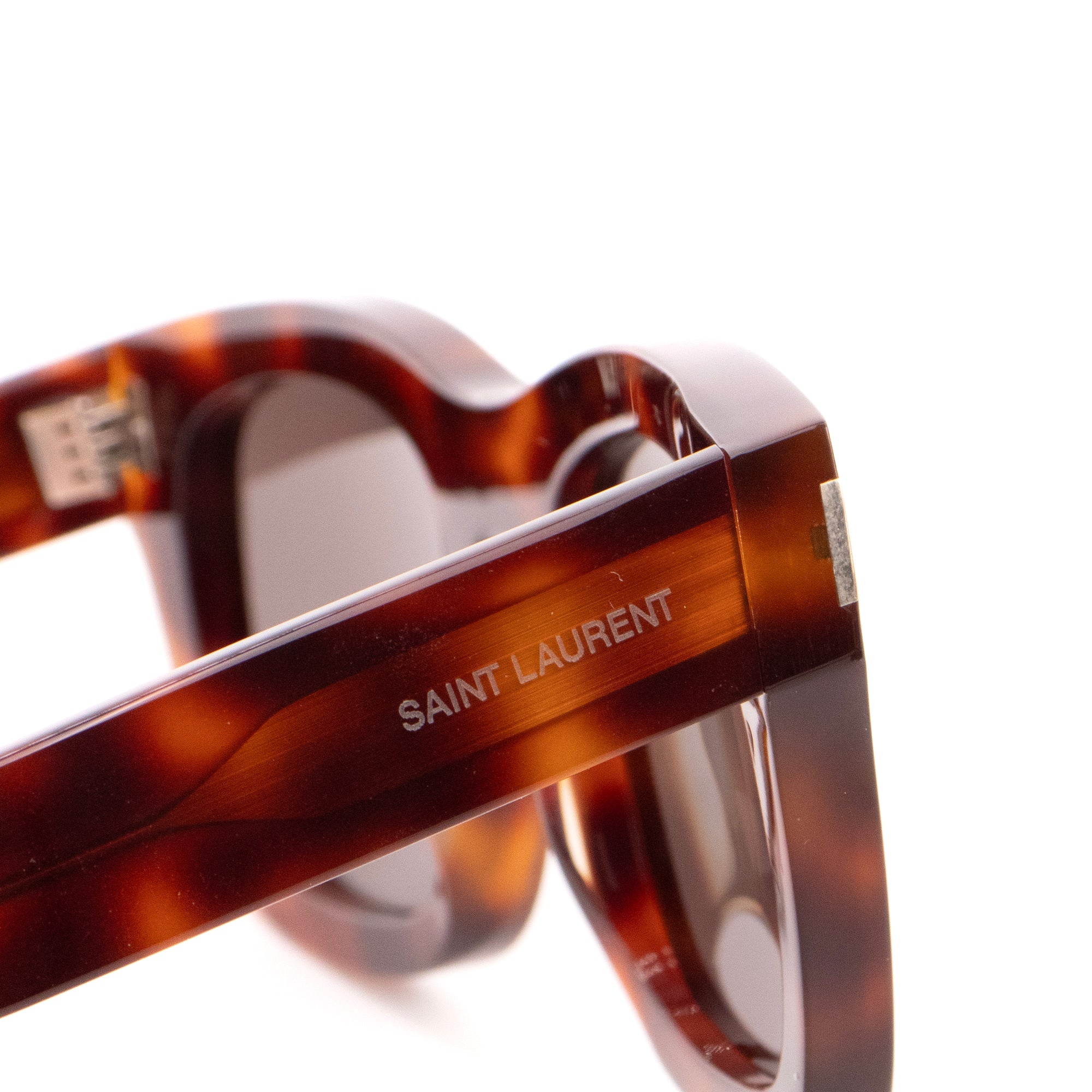 SAINT LAURENT - Lunettes de soleil Monceau Saint Laurent en écaille marron
