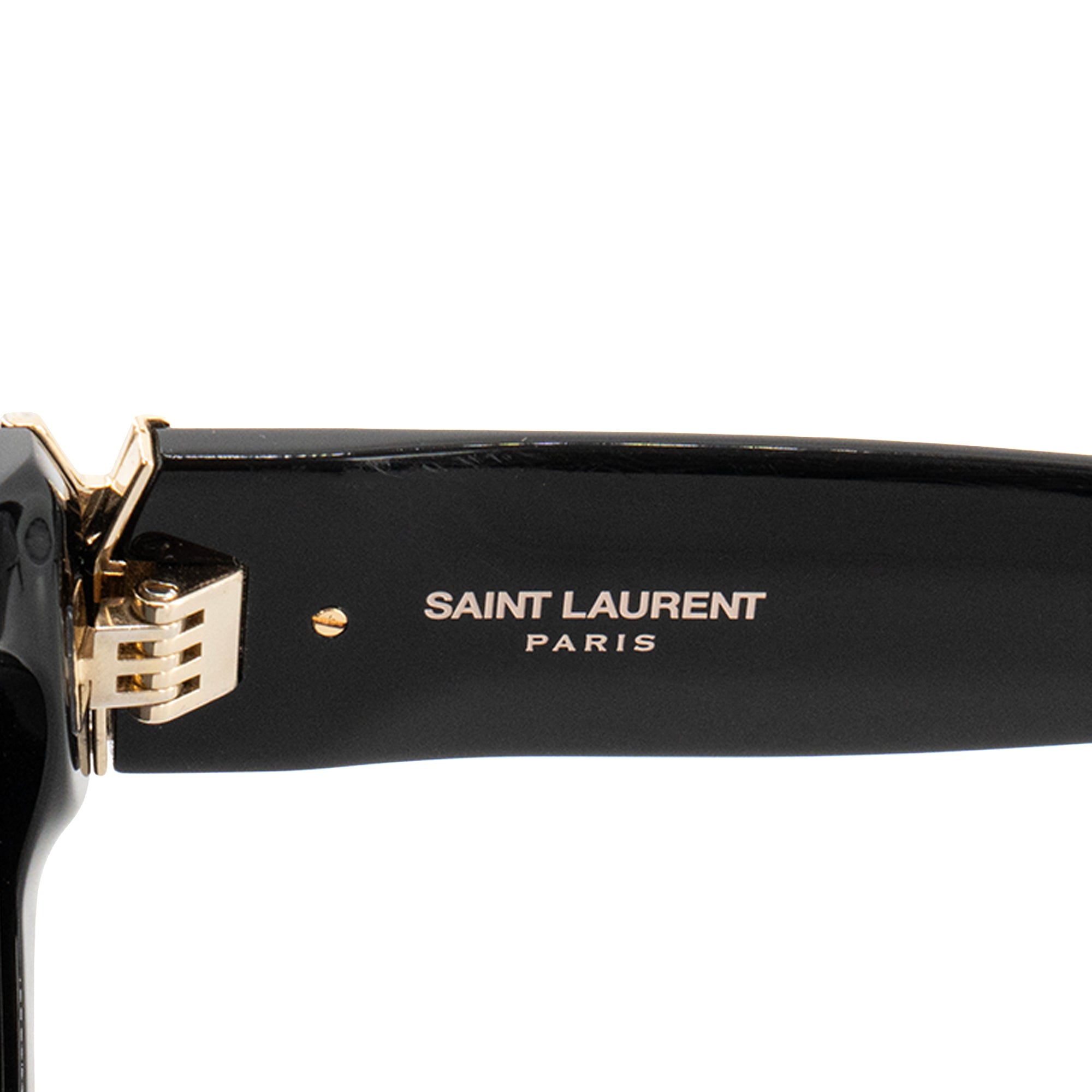 SAINT LAURENT - Lunettes de soleil Saint Laurent en acétate noir